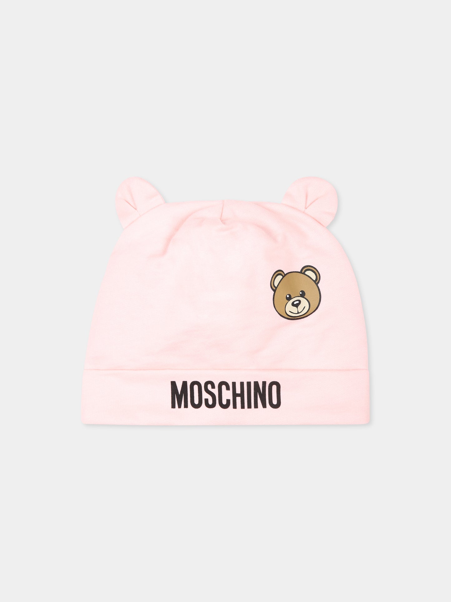 Set accessori rosa per neonata con Teddy Bear,Moschino Kids,MUY084 LCA19 50209