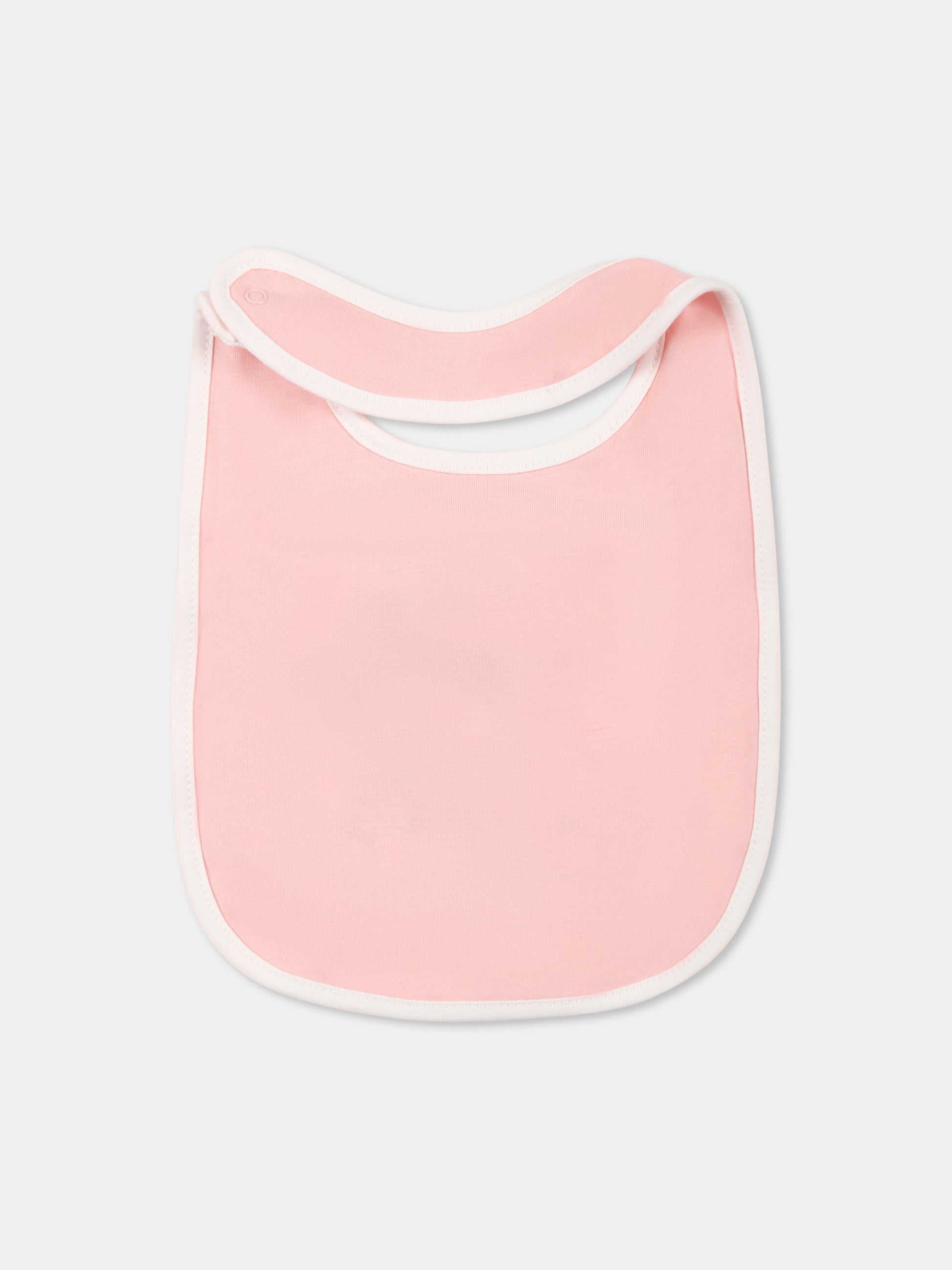 Set bavaglini rosa per neonata con Teddy Bear,Moschino Kids,MUY087 LAA03 50209