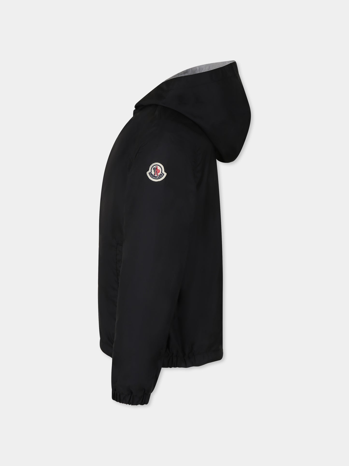 Giacca a vento New Urville nera per bambino con logo,Moncler Kids,K1954 1A00057 53A5E 999