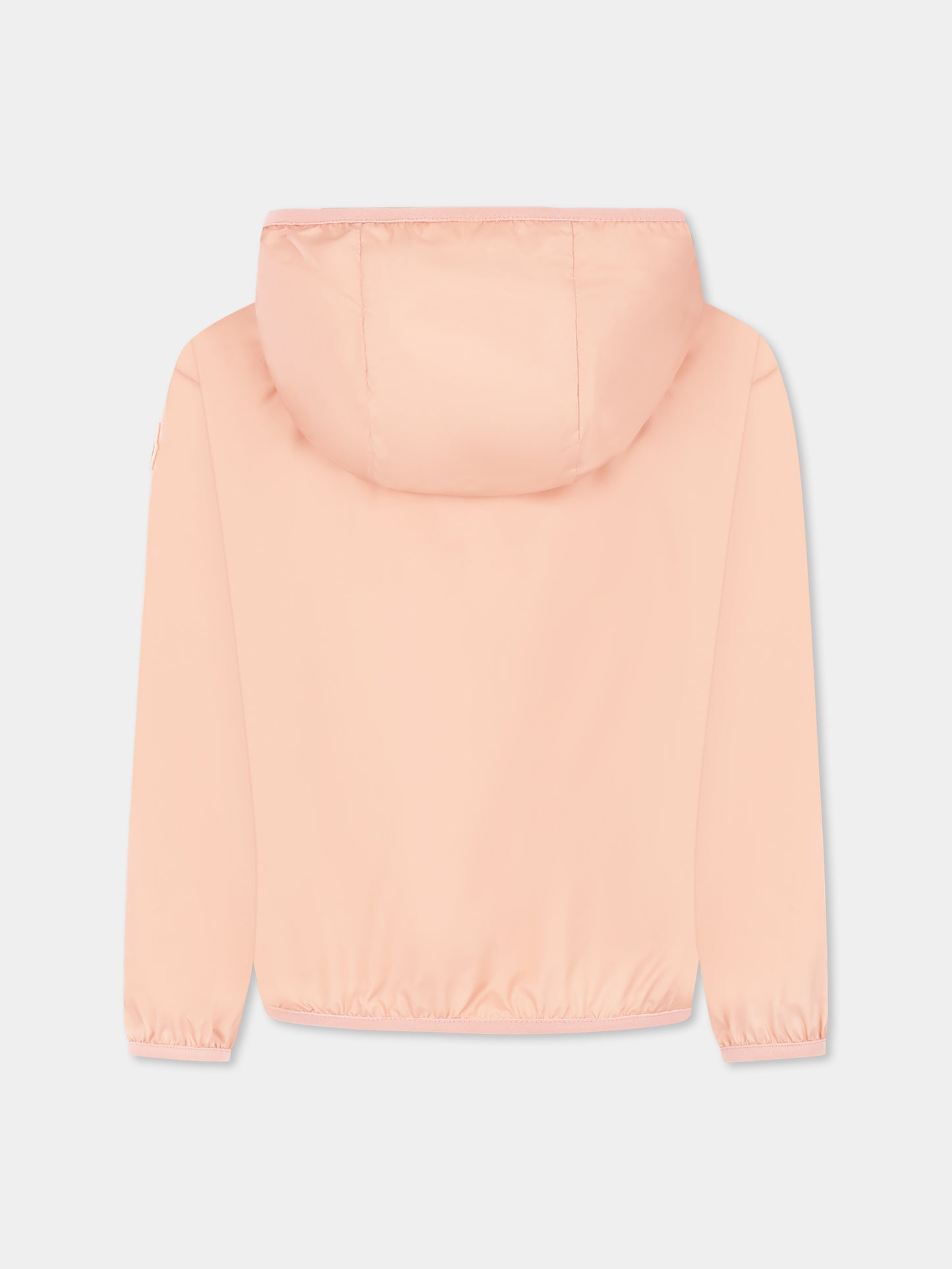 Giacca a vento Fegeo rosa per bambina con logo,Moncler Kids,K1954 1A00123 54AQE 51V