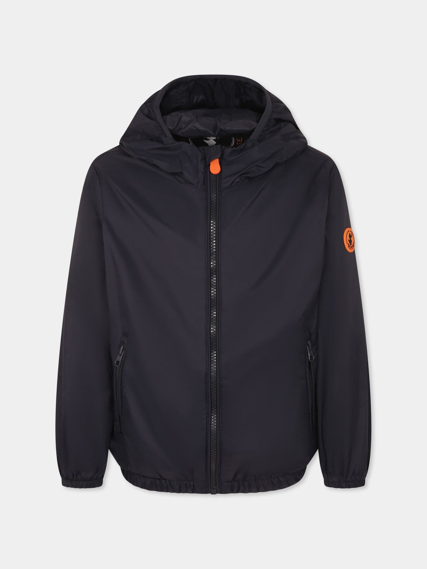 Giacca a vento Vinton blu per bambini con logo,Save The Duck Kids,J30067X GIGO20 90010