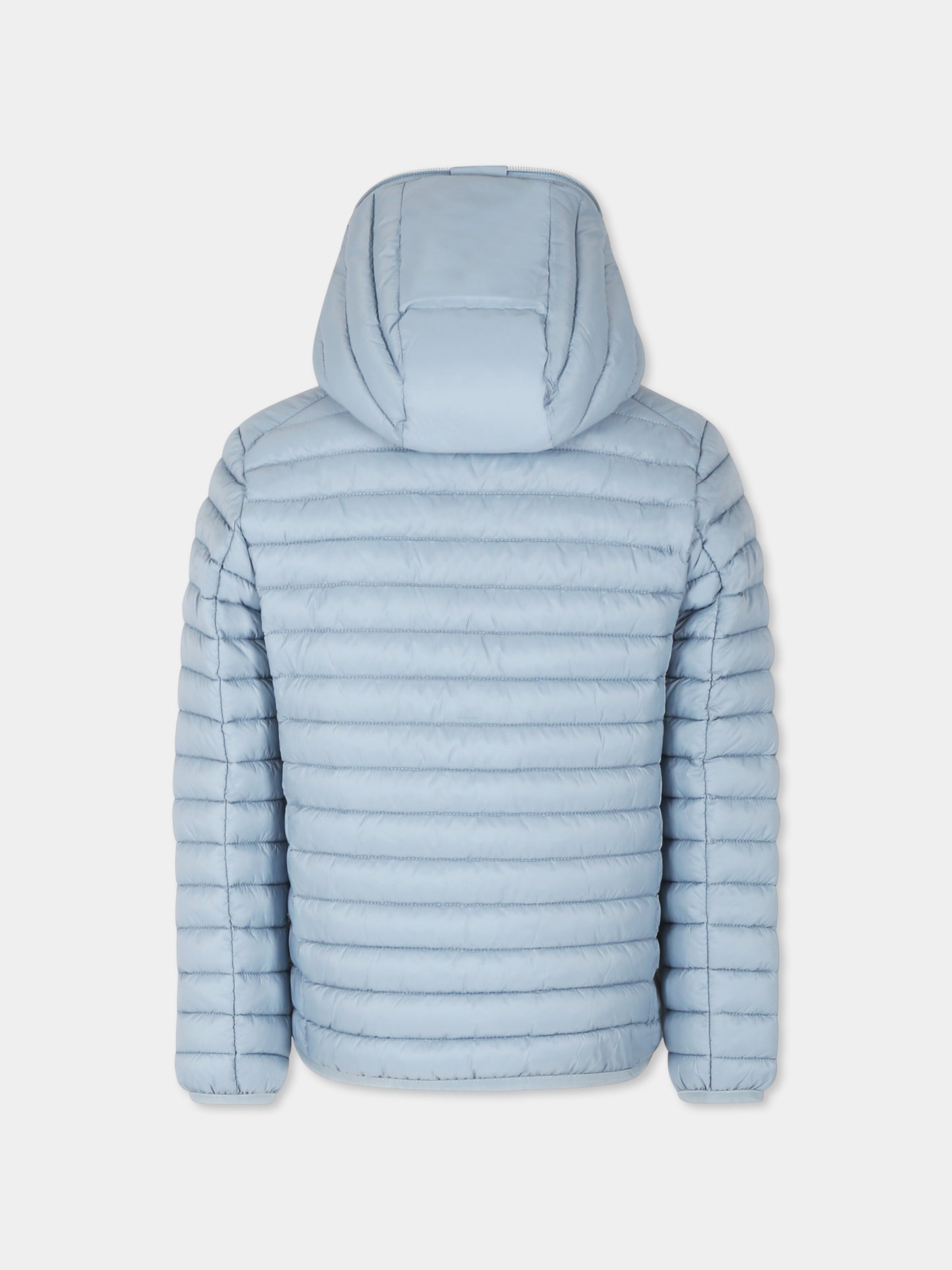 Piumino Huey grigio per bambino con logo,Save The Duck Kids,J30650B GIGA20 10039