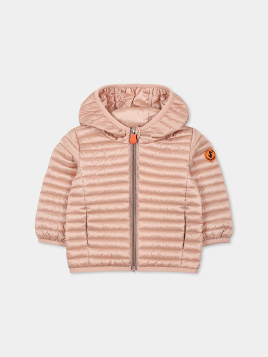 Piumino Lucy rosa per neonata con logo,Save The Duck Kids,I30005G IRIS20 80006