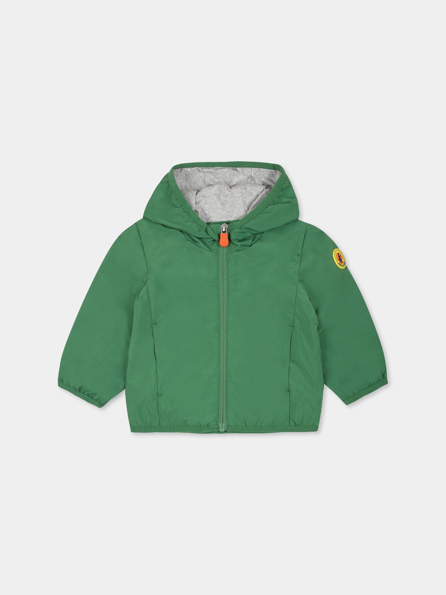 Giacca a vento Coco verde per neonato con logo,Save The Duck Kids,I30006X WIND20 50043