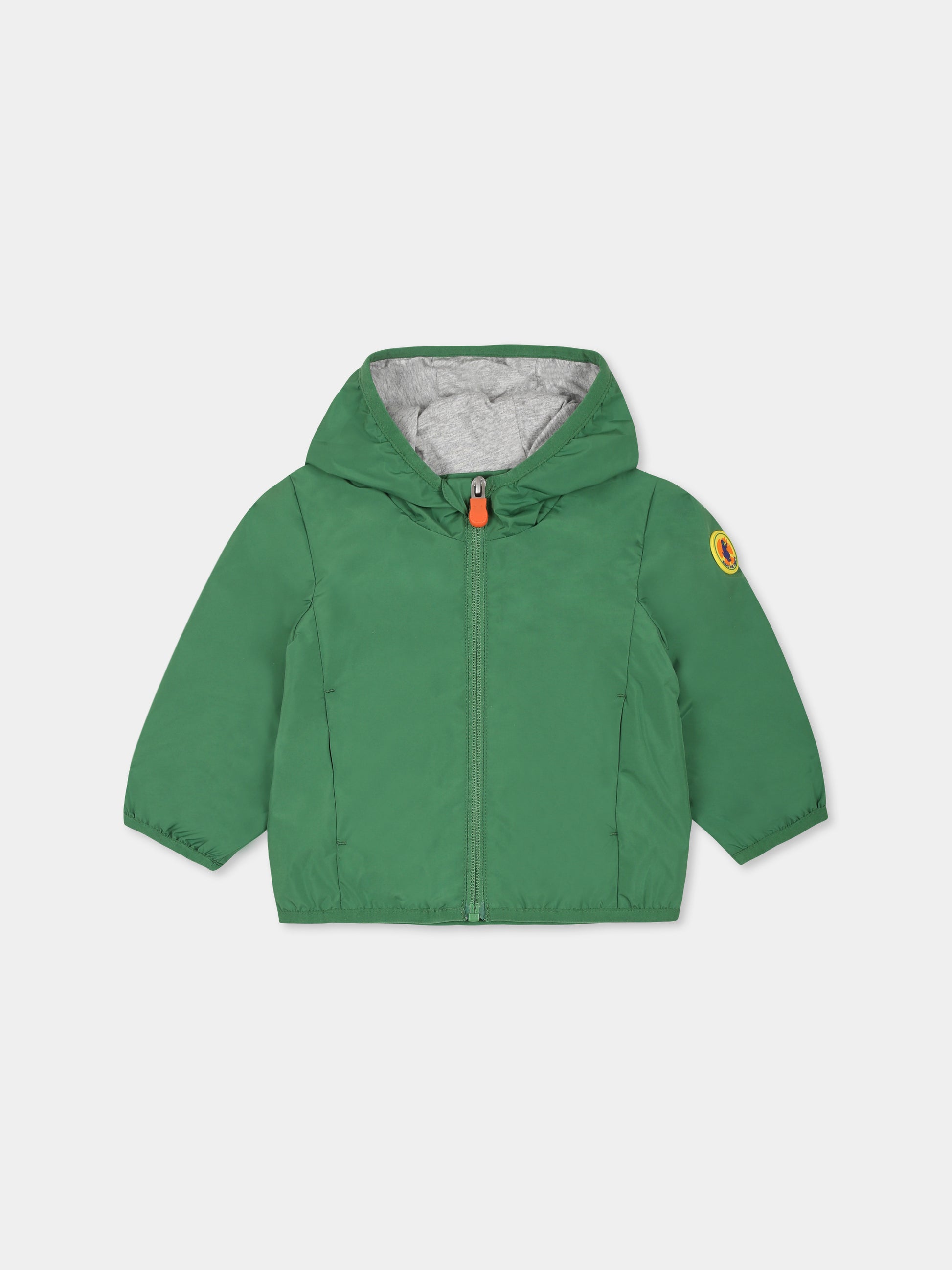 Giacca a vento Coco verde per neonato con logo,Save The Duck Kids,I30006X WIND20 50043