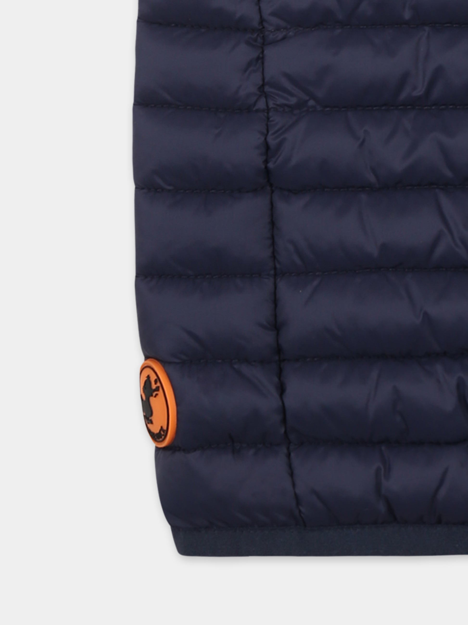 Gilet Kit blu per neonato con logo,Save The Duck Kids,I81480X GIGA20 90000