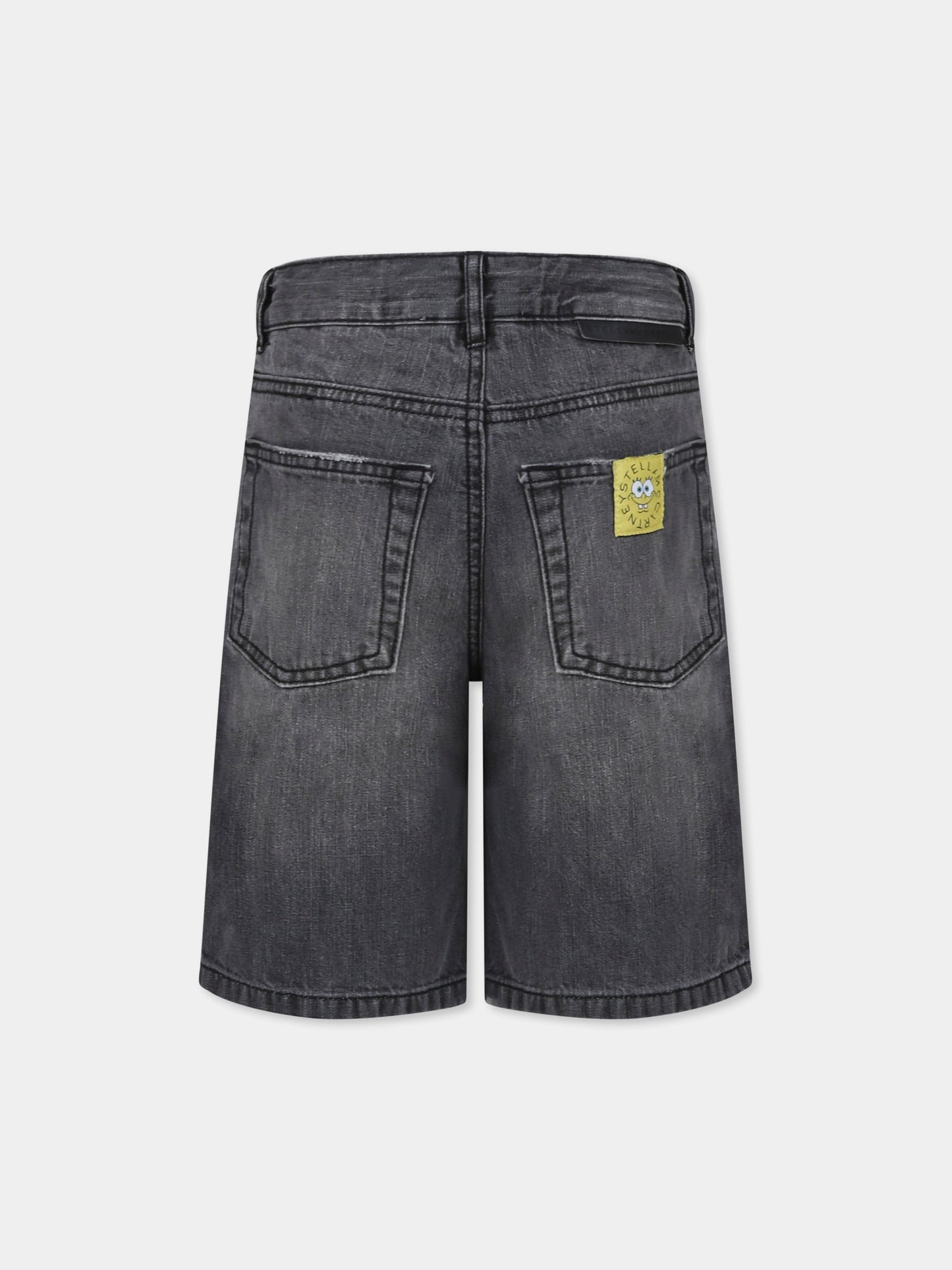 Shorts grigi per bambino con SpongeBob,Stella Mccartney Kids,TW6S49 Z0746 922