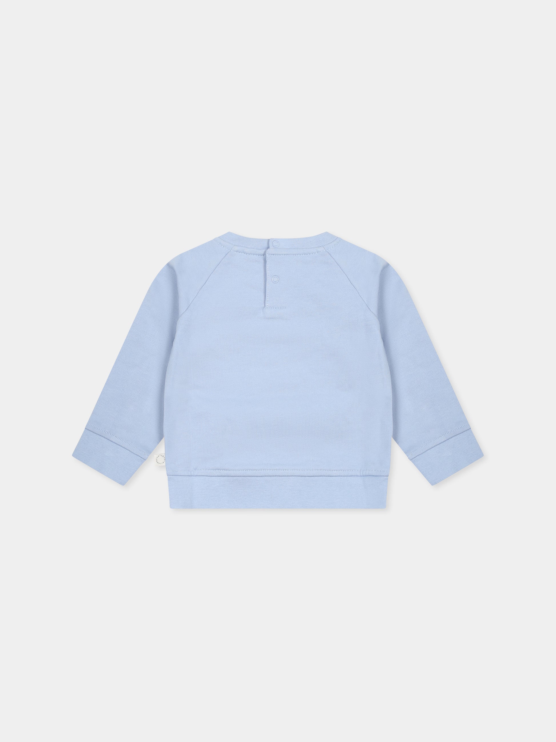 Felpa celeste per neonata con fata,Stella Mccartney Kids,TW4020 Z0499 652