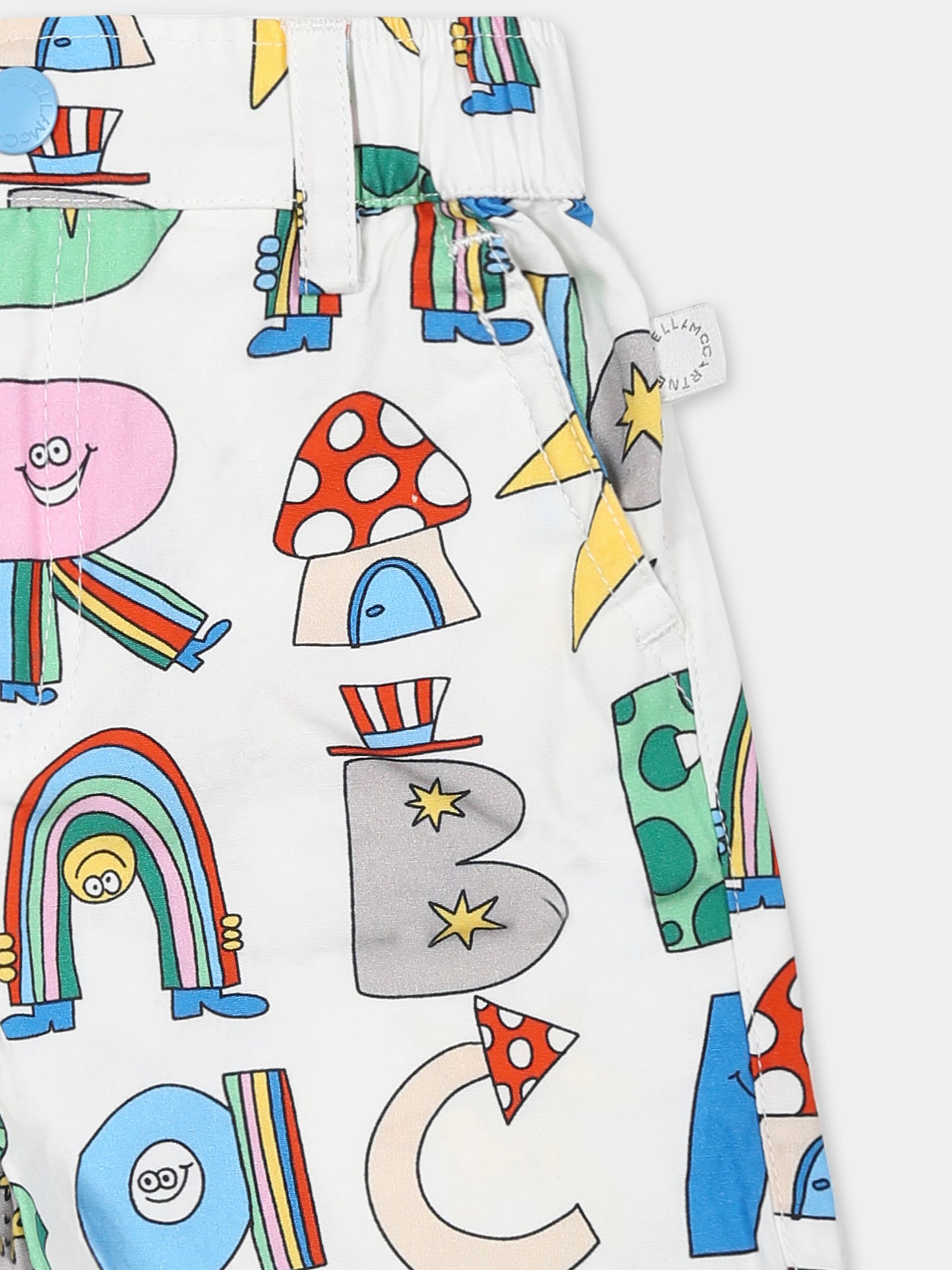 Camicia bianca per neonato con scritta magica,Stella Mccartney Kids,TW6509 Z2781 101MC