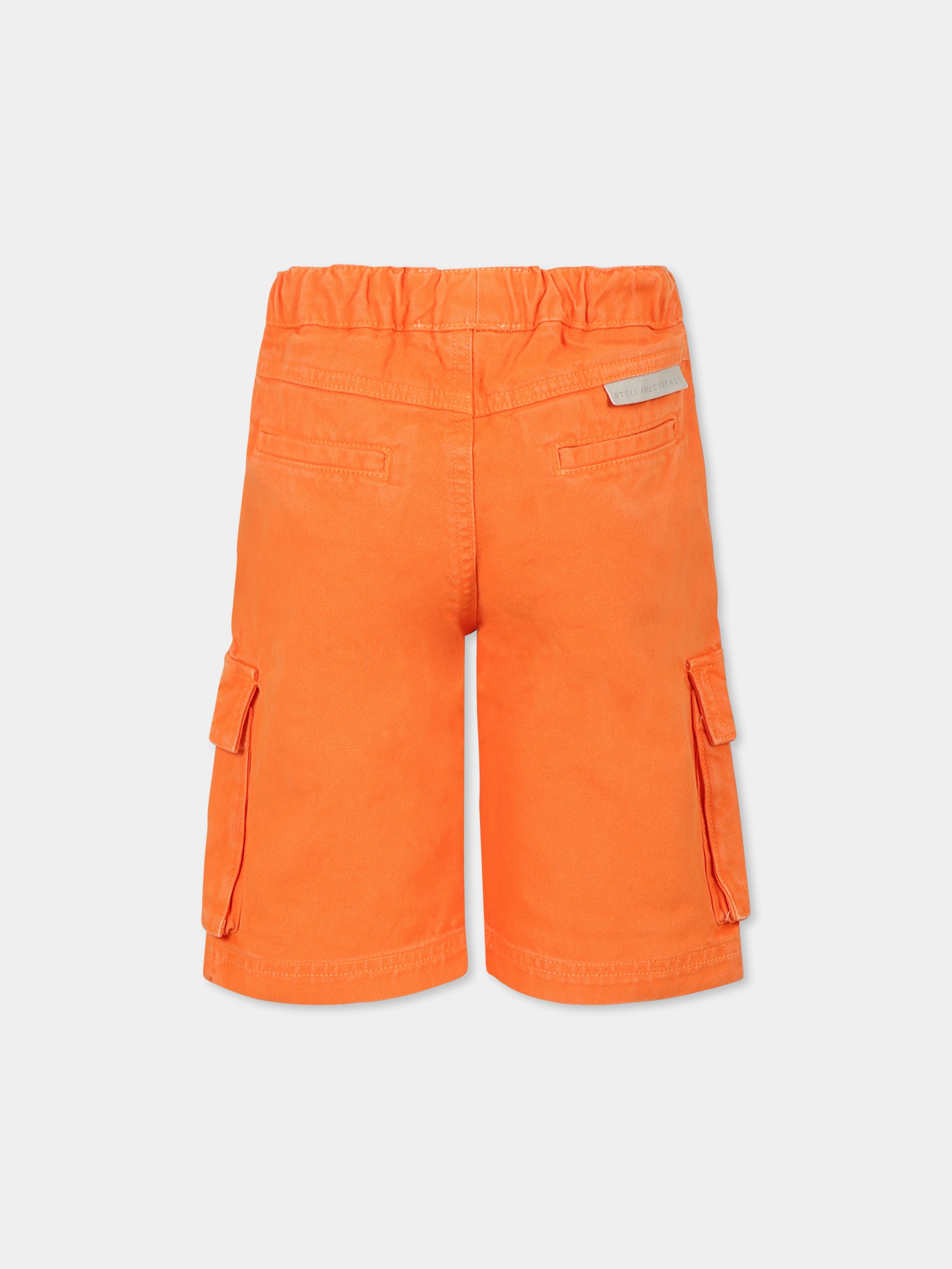 Shorts arancioni per bambino con logo,Stella Mccartney Kids,TW6R99 Z2661 442