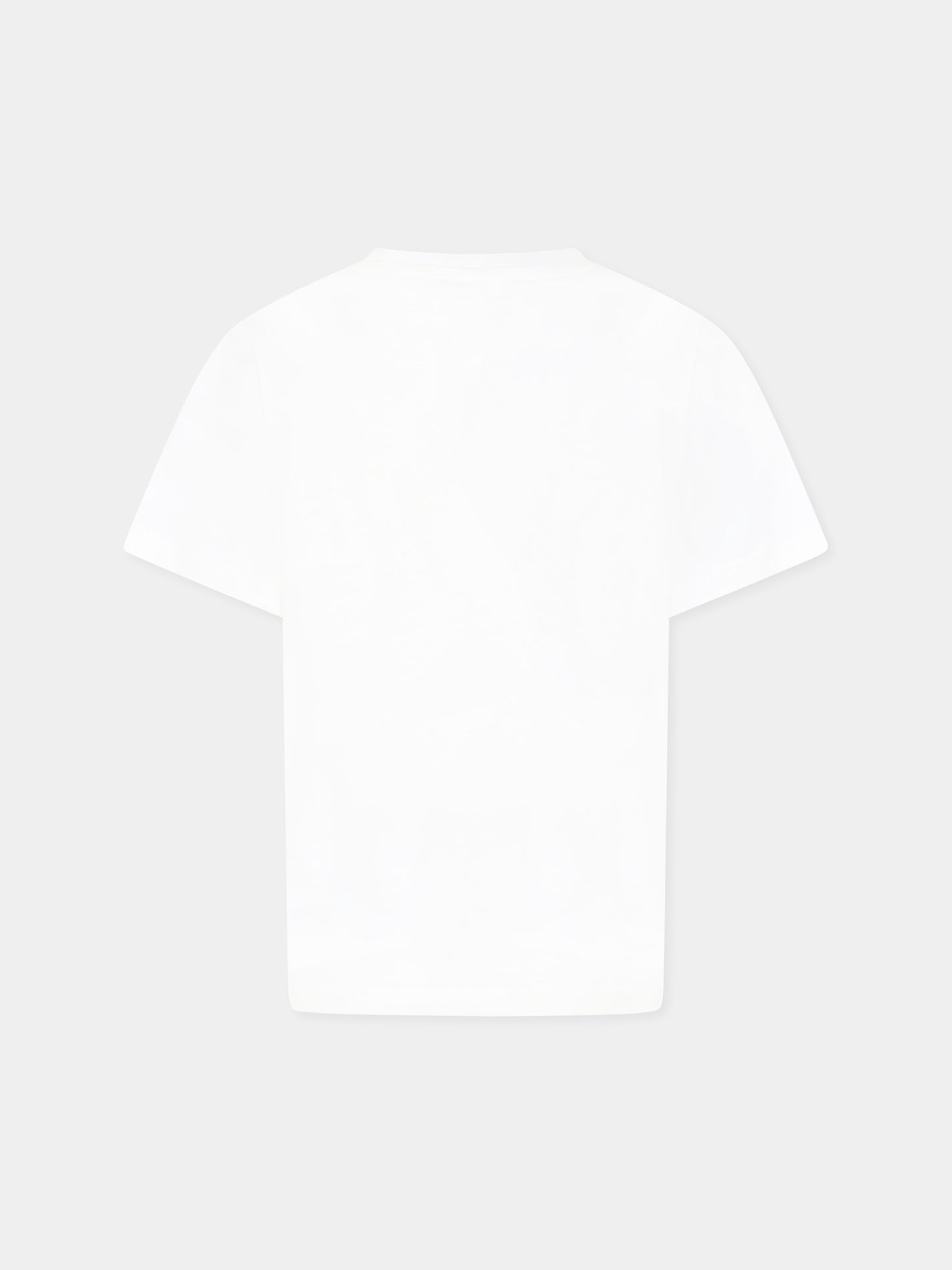 T-shirt bianca per bambino con rana