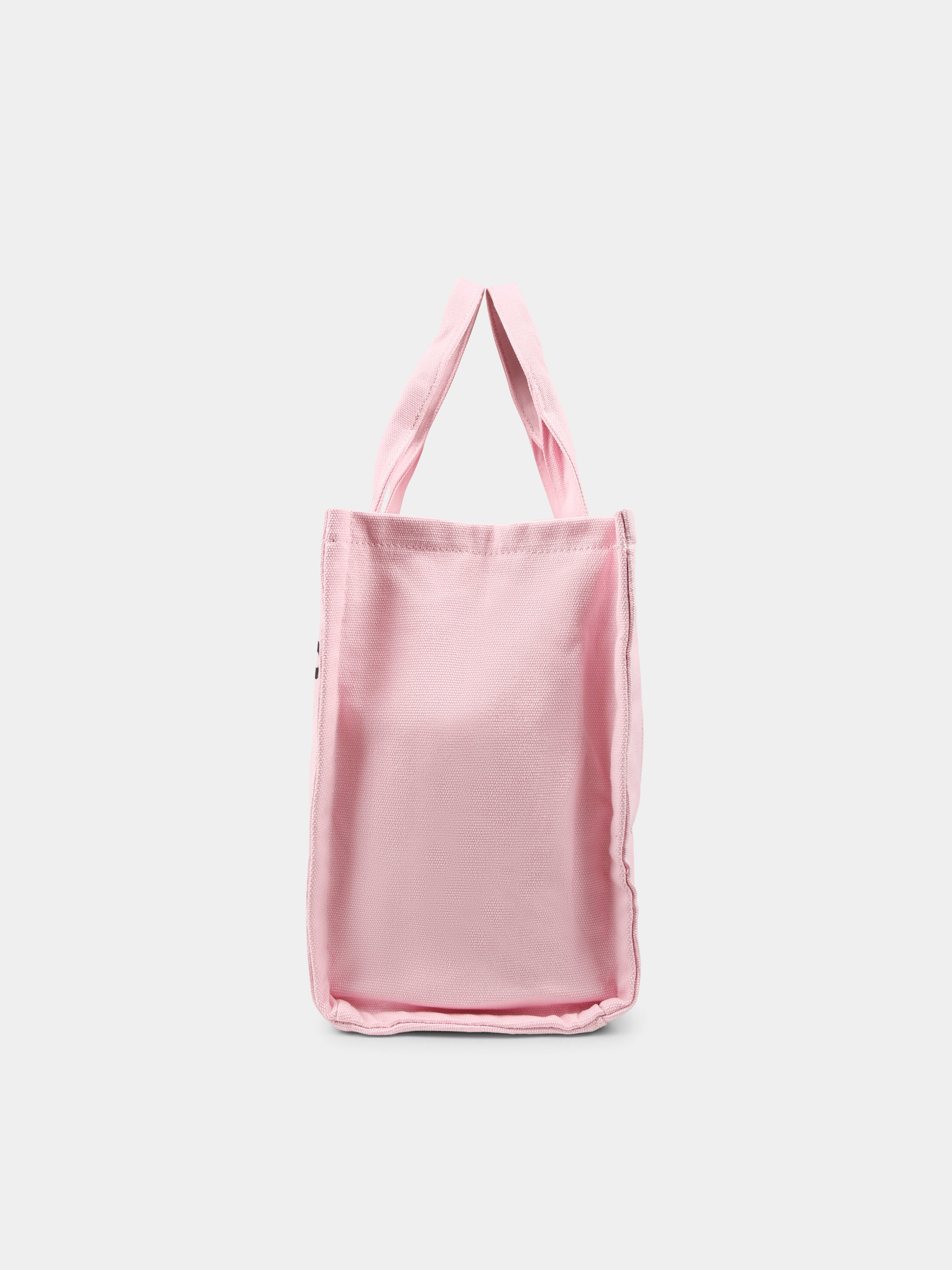 Borsa mare rosa per bambina con logo e smile,Barrow,S5BKJGBA171 BW014