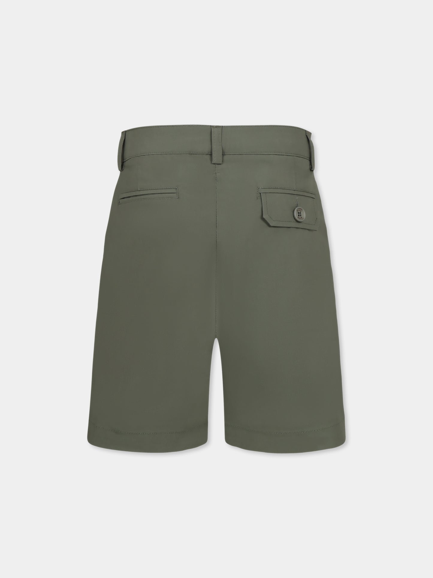 Shorts verdi per bambino con logo,Msgm Kids,S5MSJBBE025 082