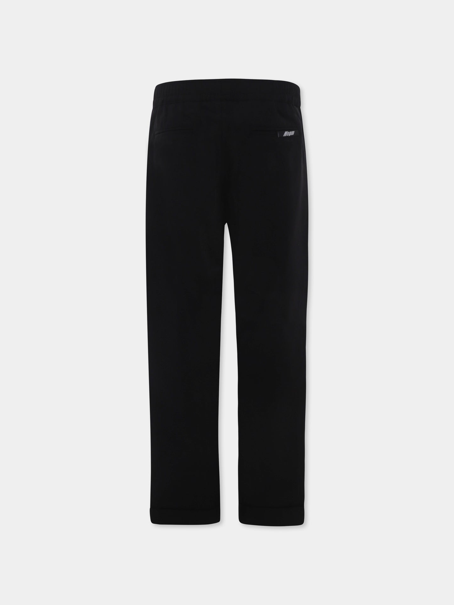 Pantaloni neri per bambino con logo,Msgm Kids,S5MSJBPA297 110