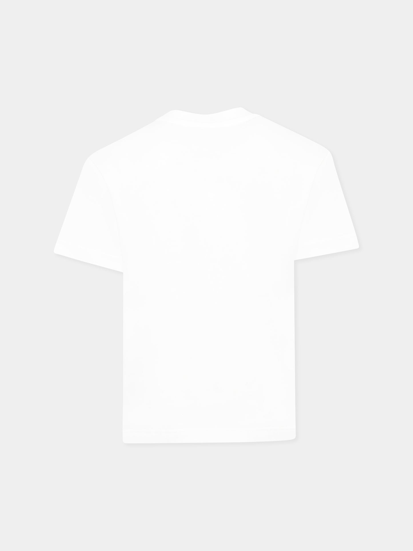 T-shirt bianca per bambino con logo