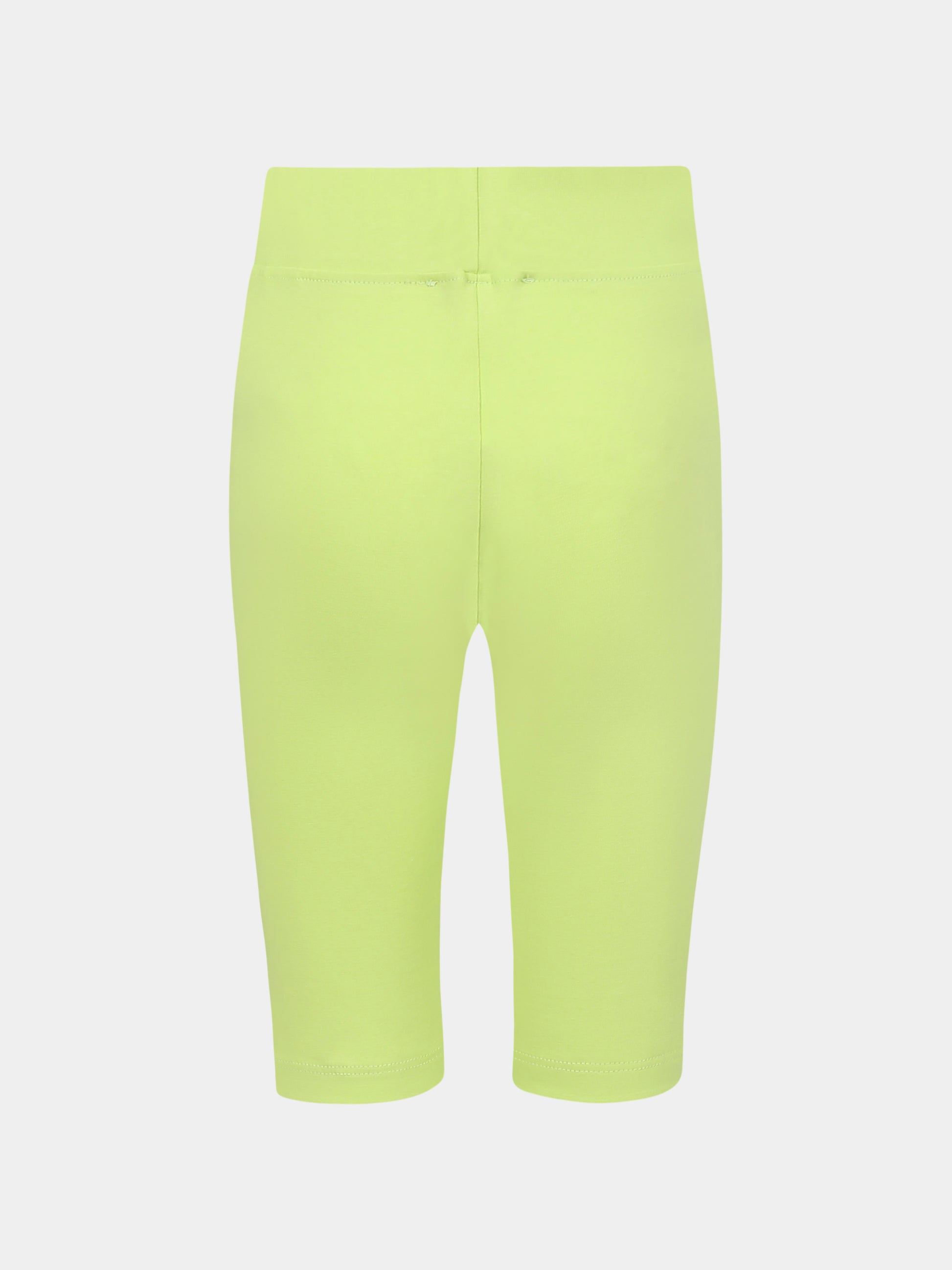 Shorts verdi per bambina con logo,Msgm Kids,S5MSJGCL087 086