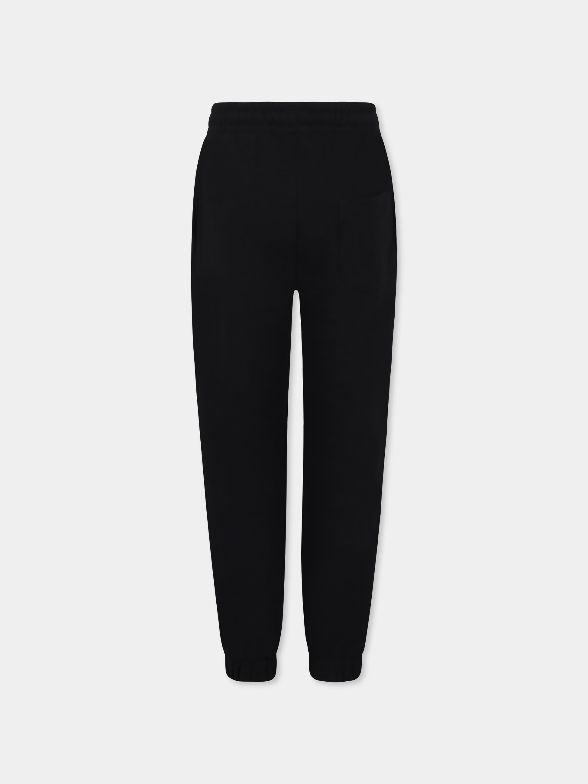 Pantaloni neri per bambina con logo,Msgm Kids,S5MSJUFP059 110/75