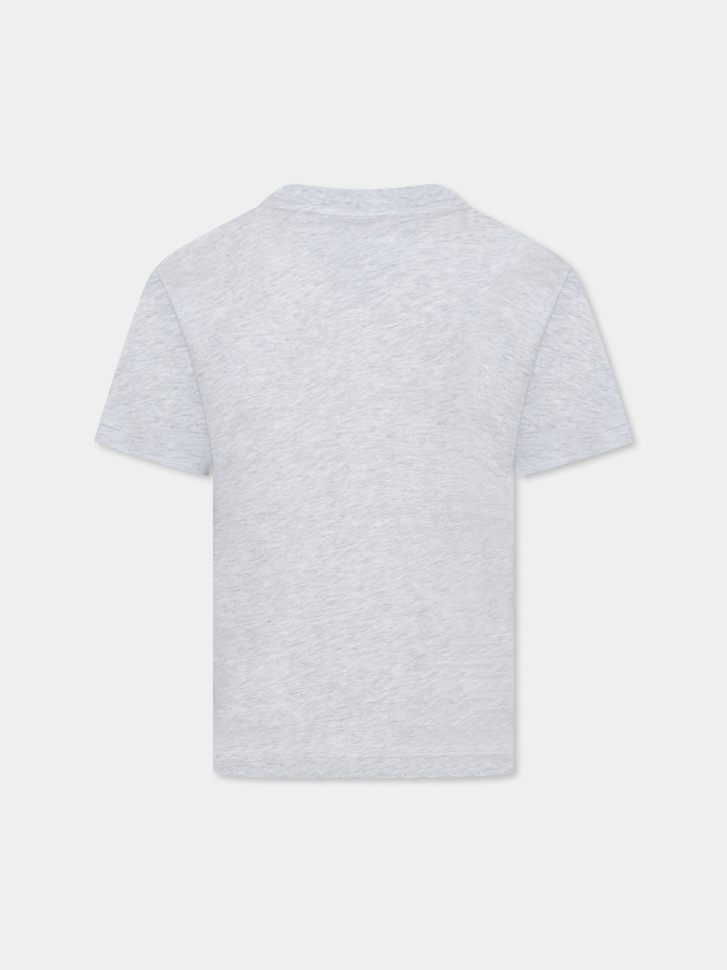 T-shirt grigia per bambini con logo