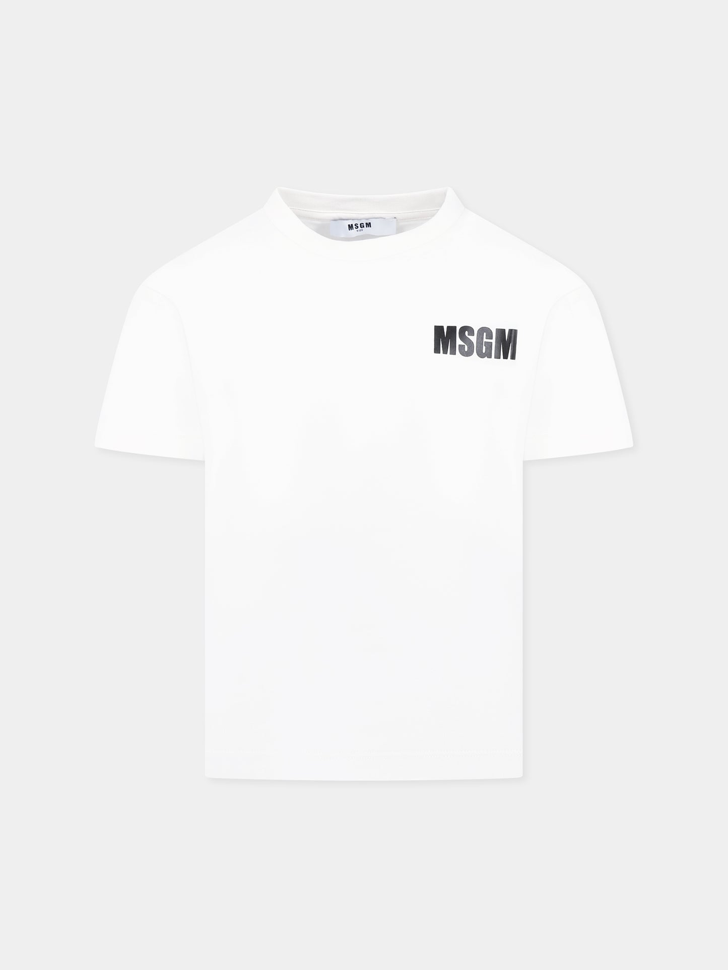 T-shirt avorio per bambini con logo