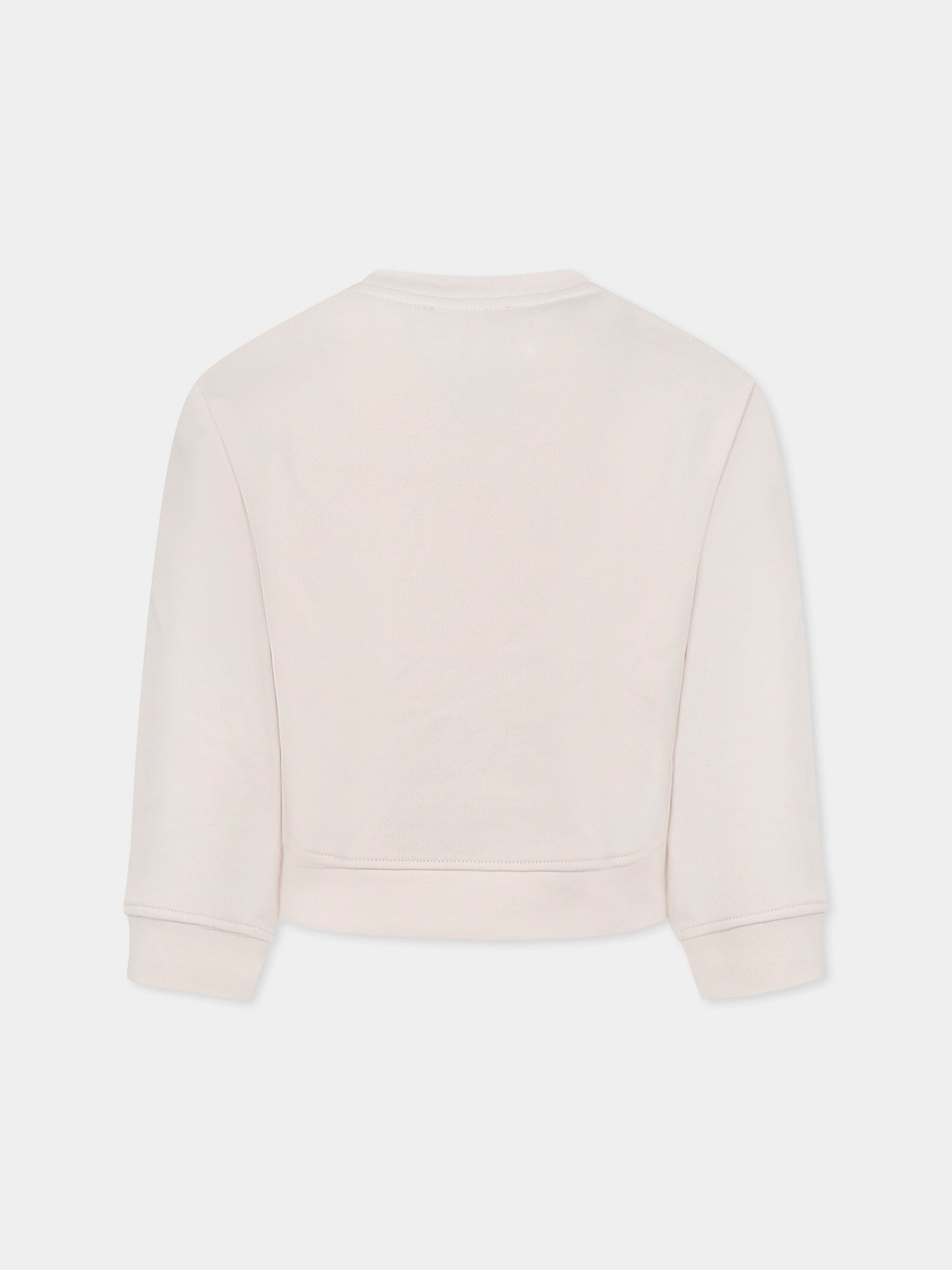 Felpa avorio per bambina con fragola,Stella Mccartney Kids,TW4A60 Z0499 50I