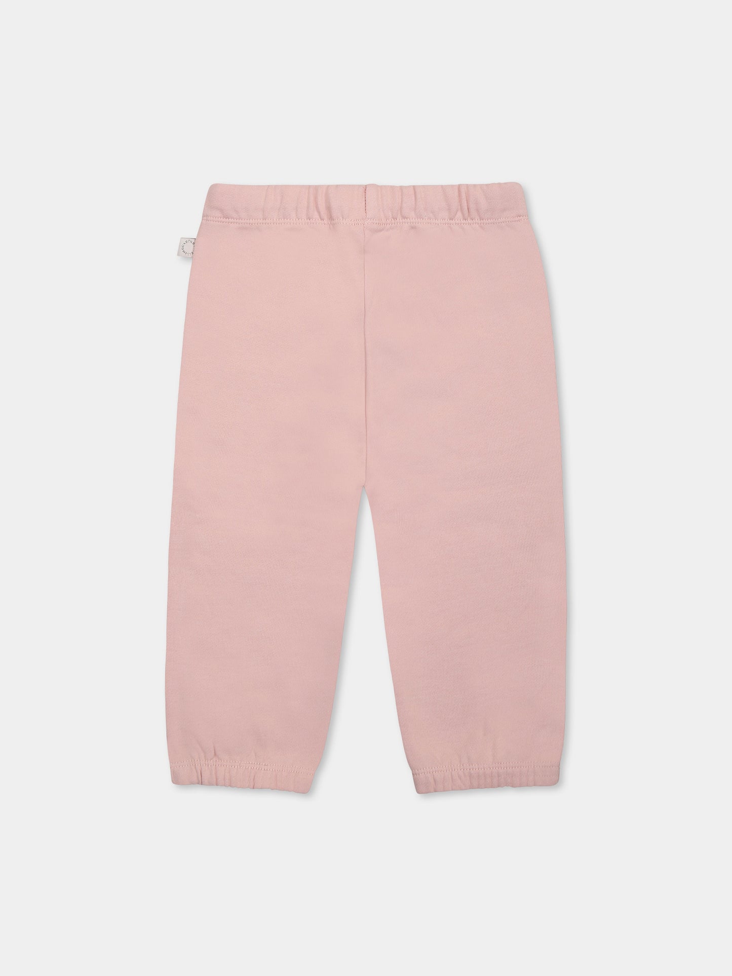 Pantaloni rosa per neonata con gelati