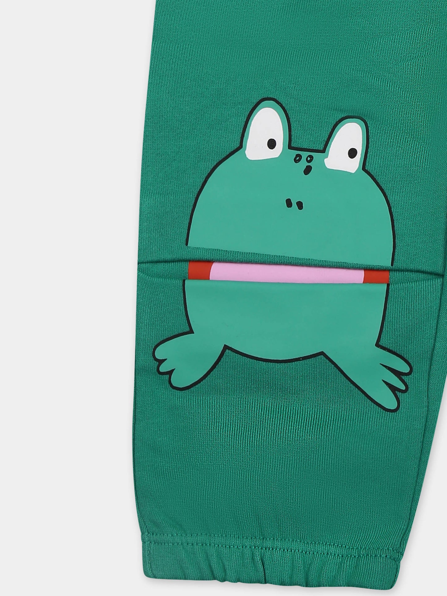 Pantaloni verdi per neonato con rane