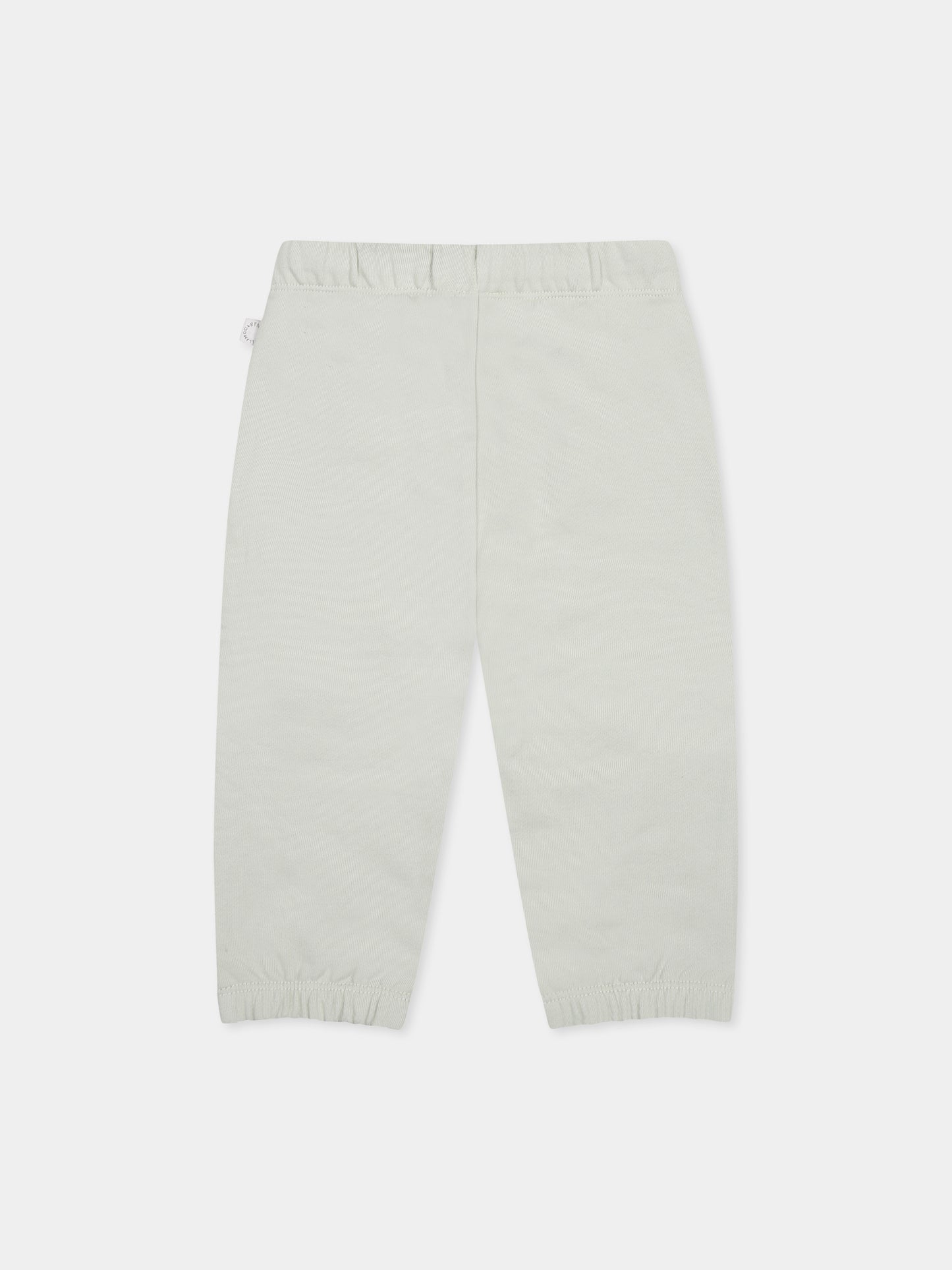 Pantaloni verdi per neonata con gelato e logo,Stella Mccartney Kids,TW6640 Z0499 704