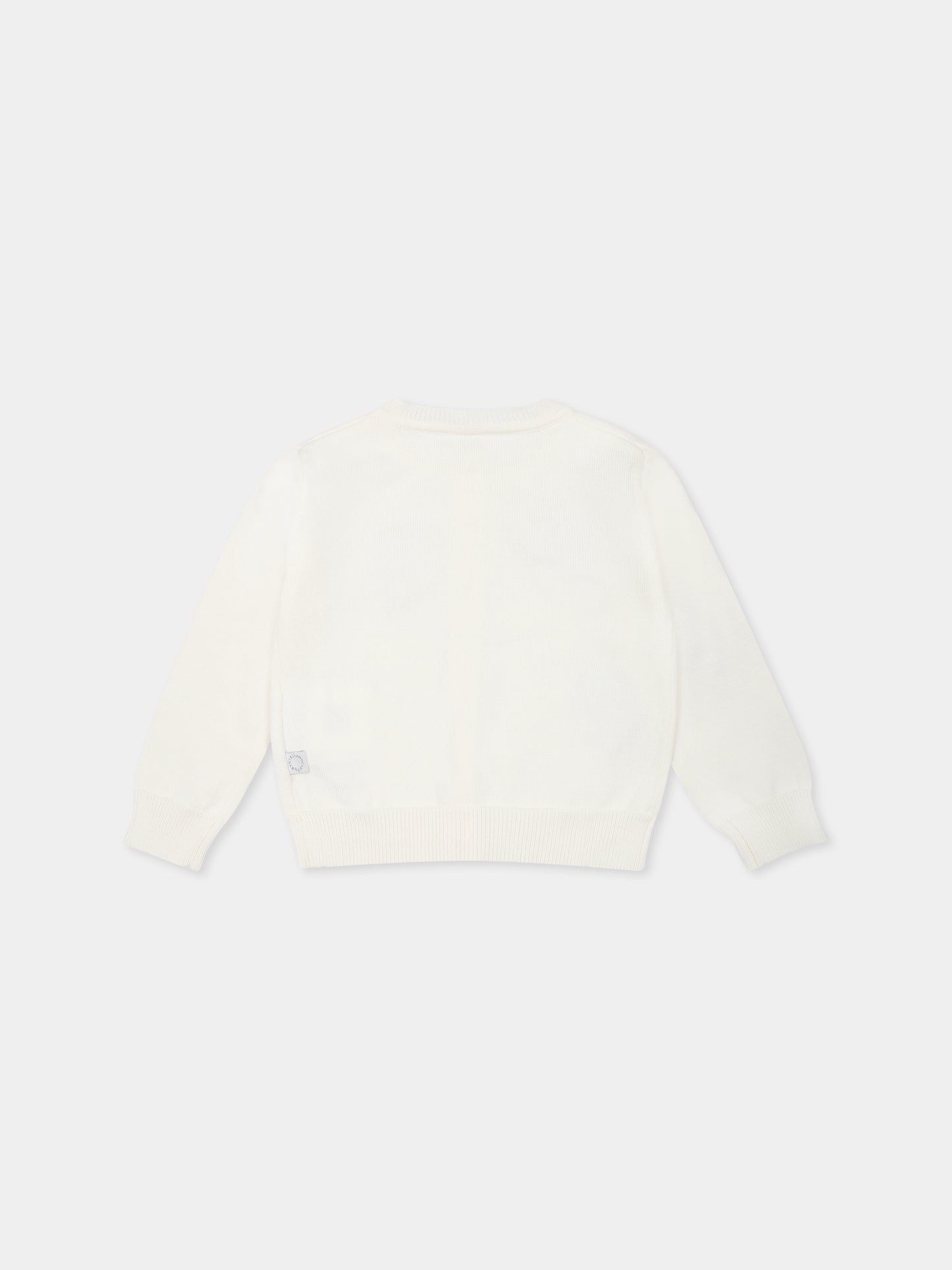 Cardigan avorio per neonata con fragole,Stella Mccartney Kids,TW9010 Z2922 101