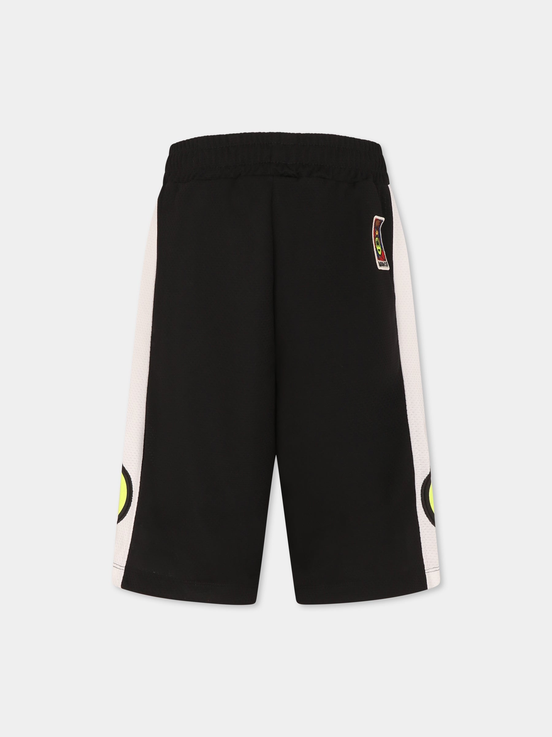 Shorts neri per bambini con smile,Barrow,S5BKJUBE027 110