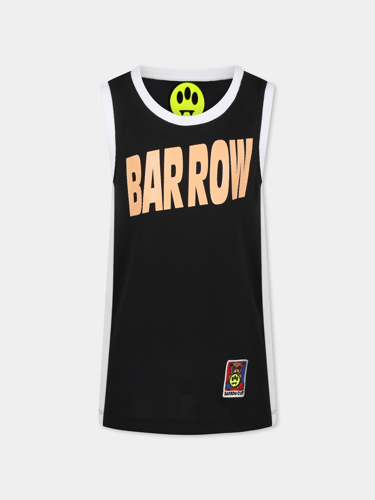 Canotta nera per bambini con logo,Barrow,S5BKJUTA026 110