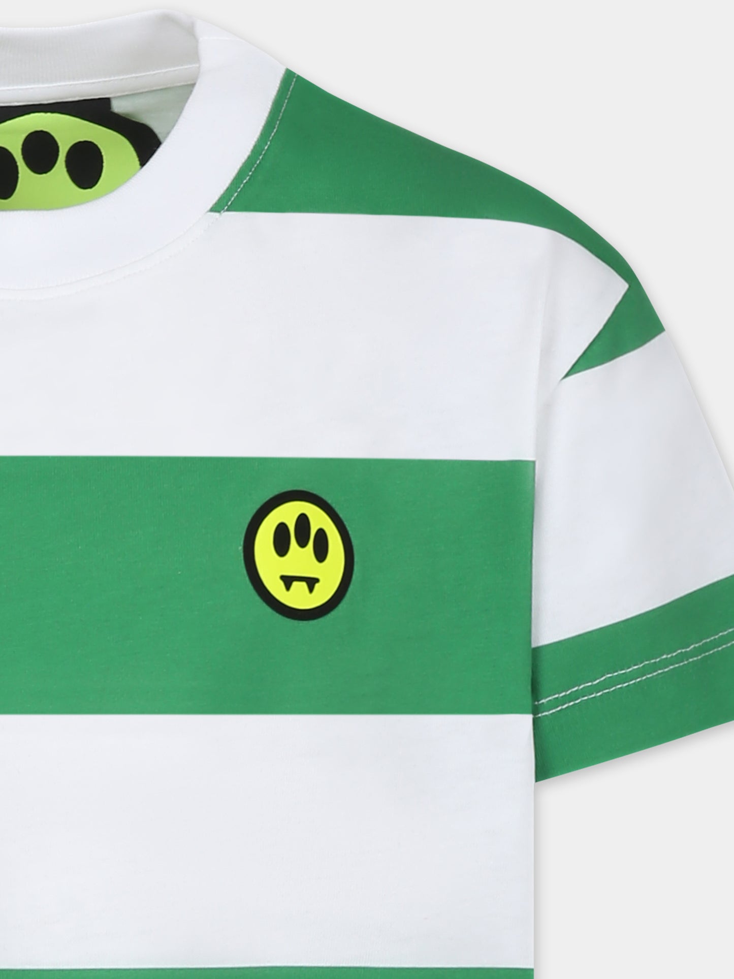 T-shirt muticolor per bambini con smile e logo