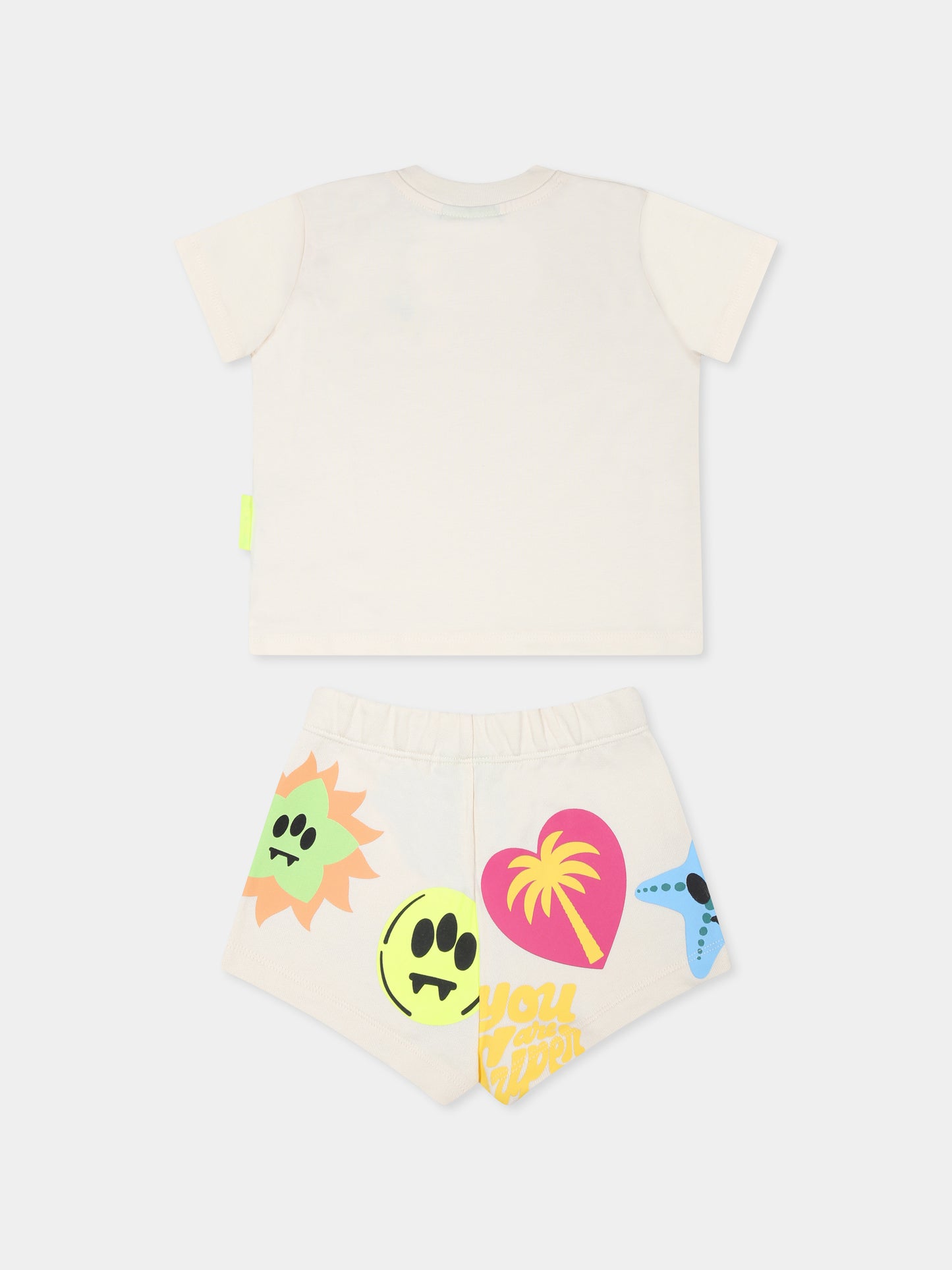 Completo multicolor per neonata con smile e logo,Barrow,S5BKNGTR195 013