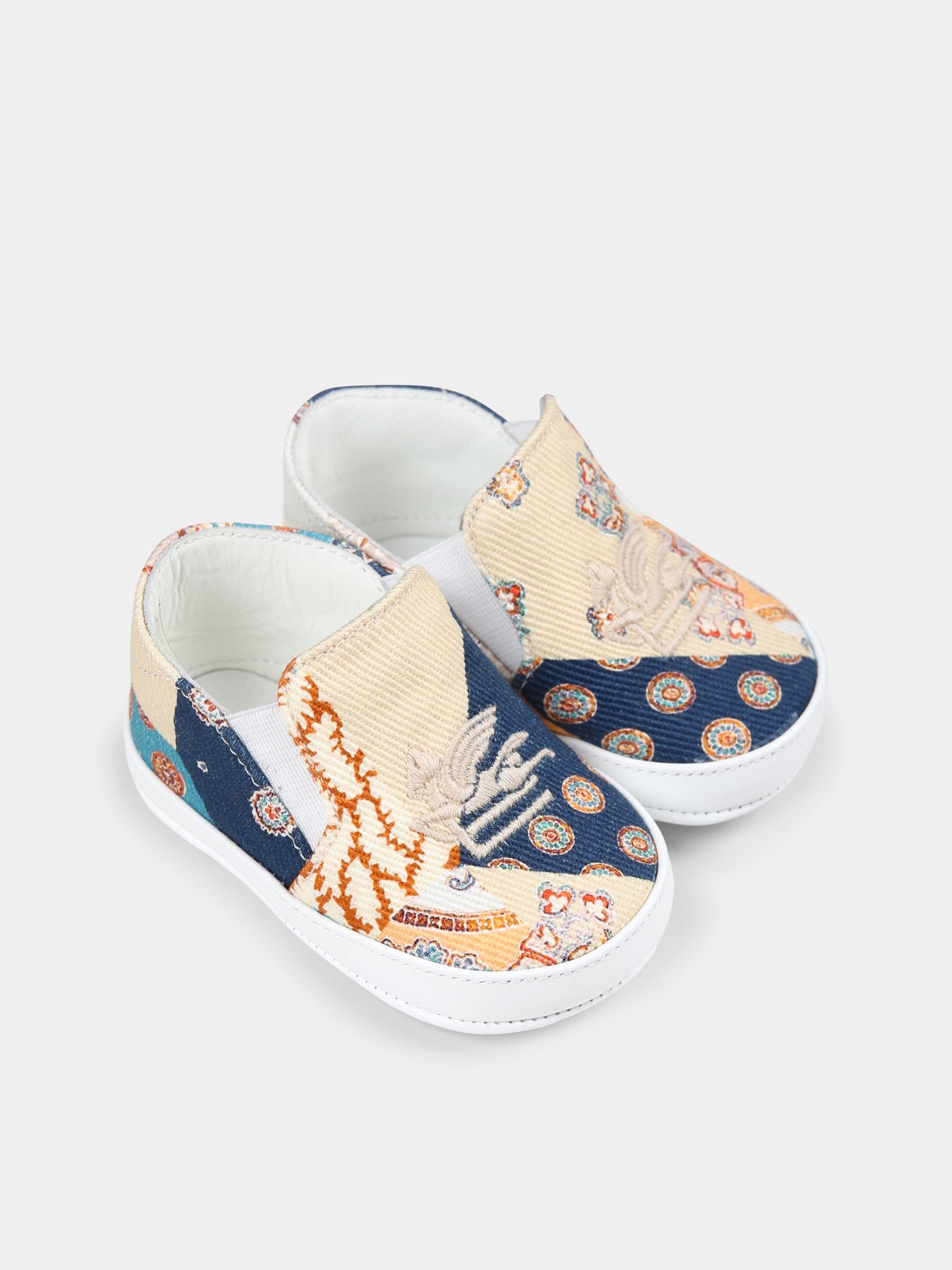 Slip on multicolor per neonato con stampa paisley,Etro,GW0586 D0114 432MC