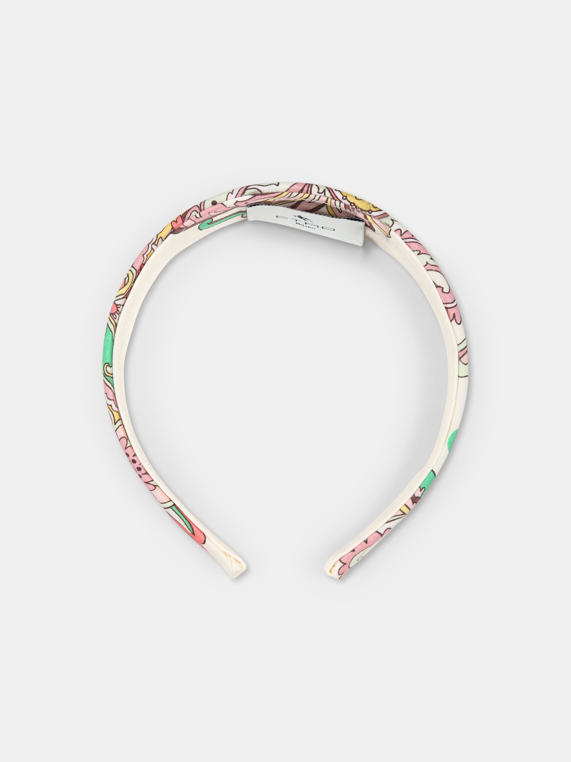 Cerchietto avorio per bambina con stmpa paisley,Etro,GW0A94 P0523 105MC