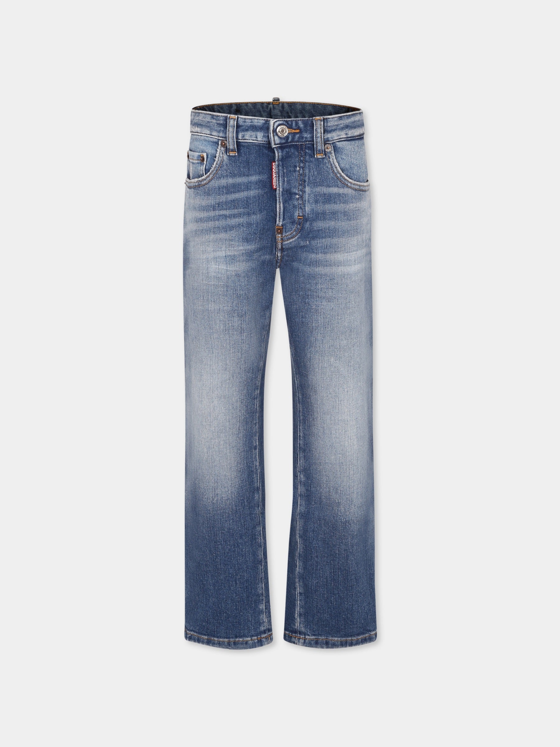 Jeans denim per bambino con logo,Dsquared2,DQ2252 D0ABX D2P703U DQ01