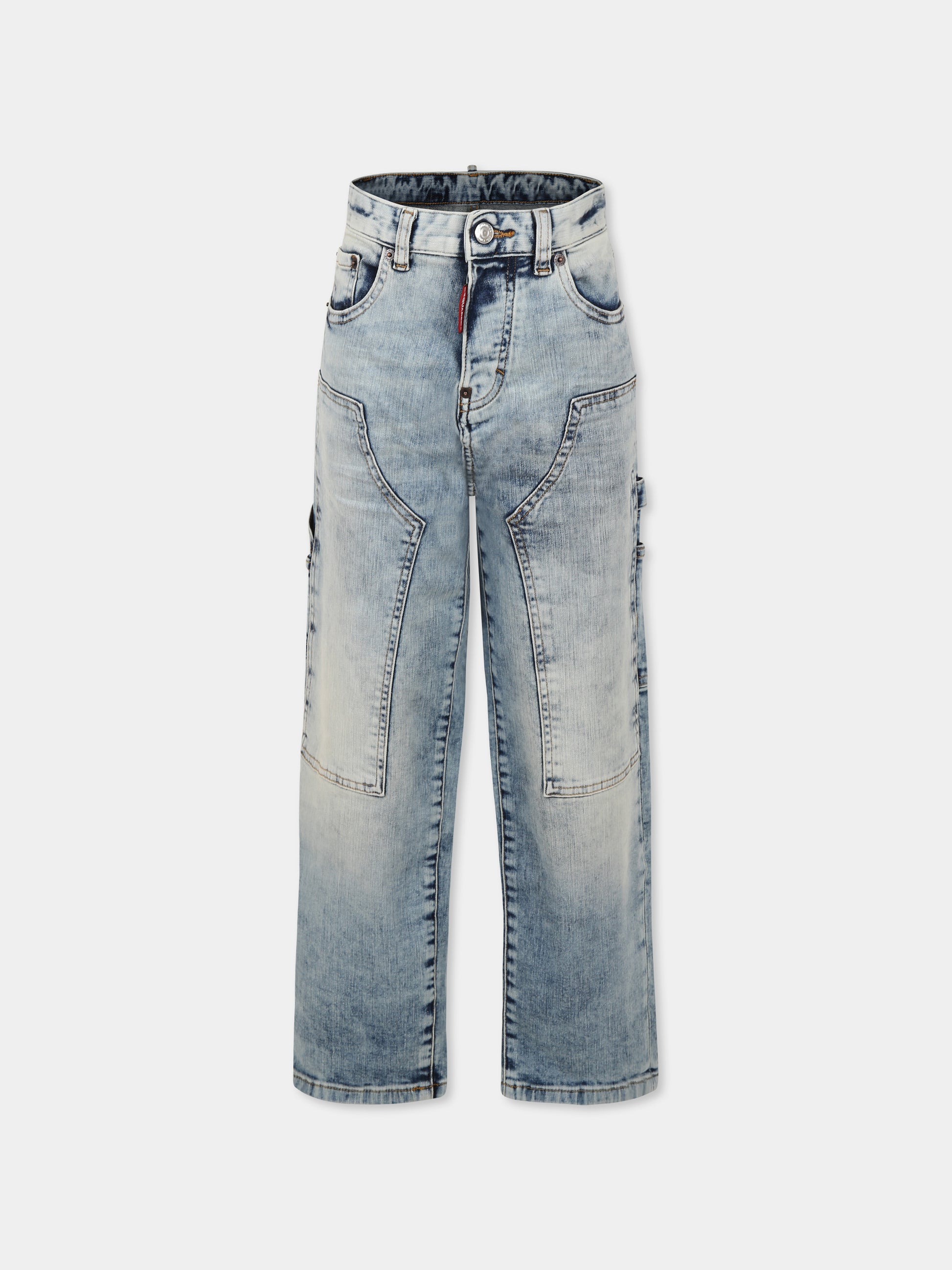 Jeans denim per bambino con logo,Dsquared2,DQ2636 D0AC2 D2P779M DQ01