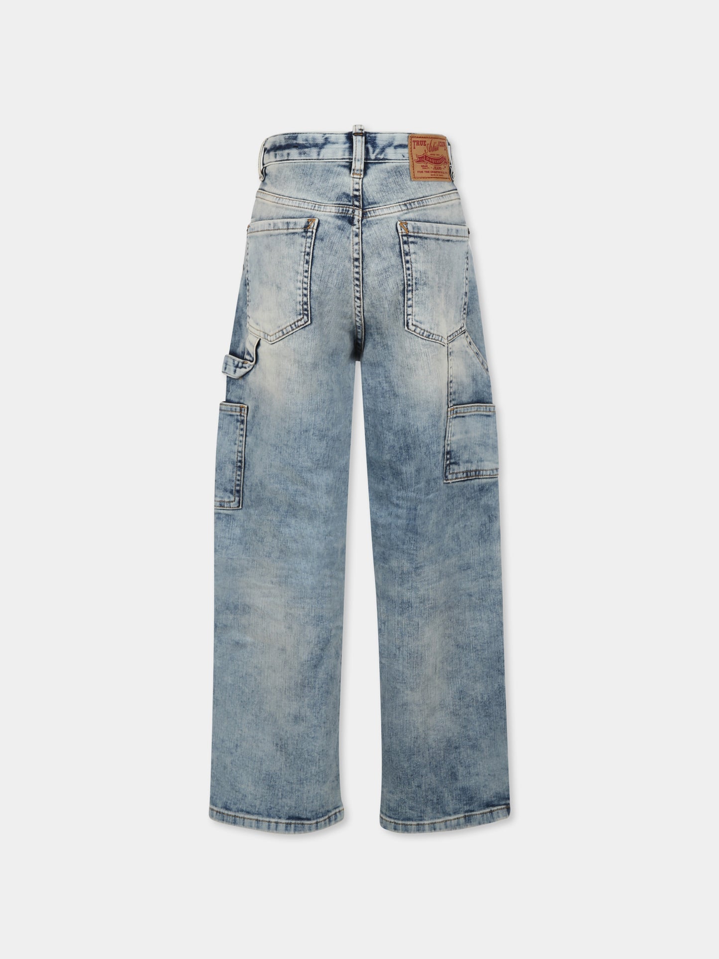 Jeans denim per bambino con logo,Dsquared2,DQ2636 D0AC2 D2P779M DQ01
