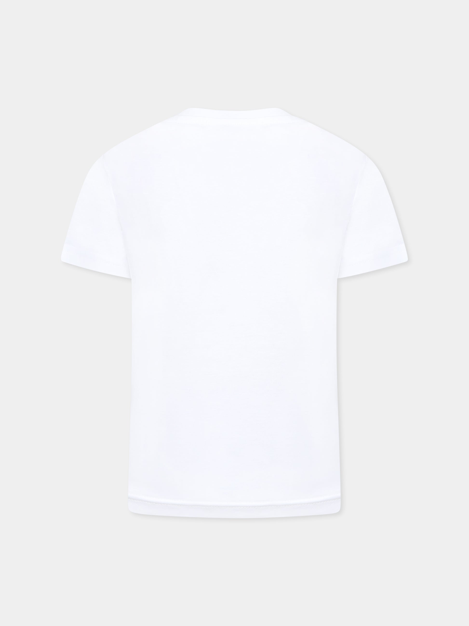 T-shirt bianca per bambino con logo,Dsquared2,DQ2749 D004G D2T1123U DQ100