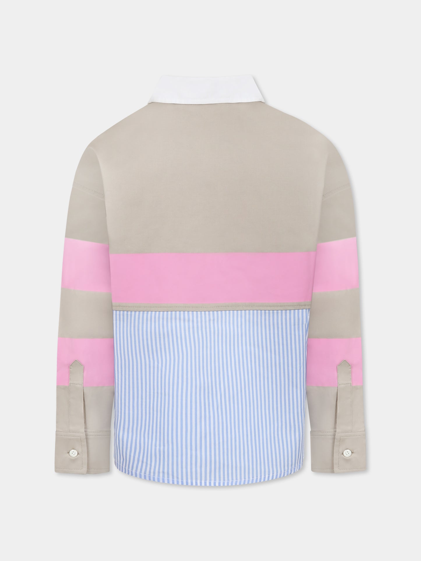 Camicia multicolor per bambino con logo