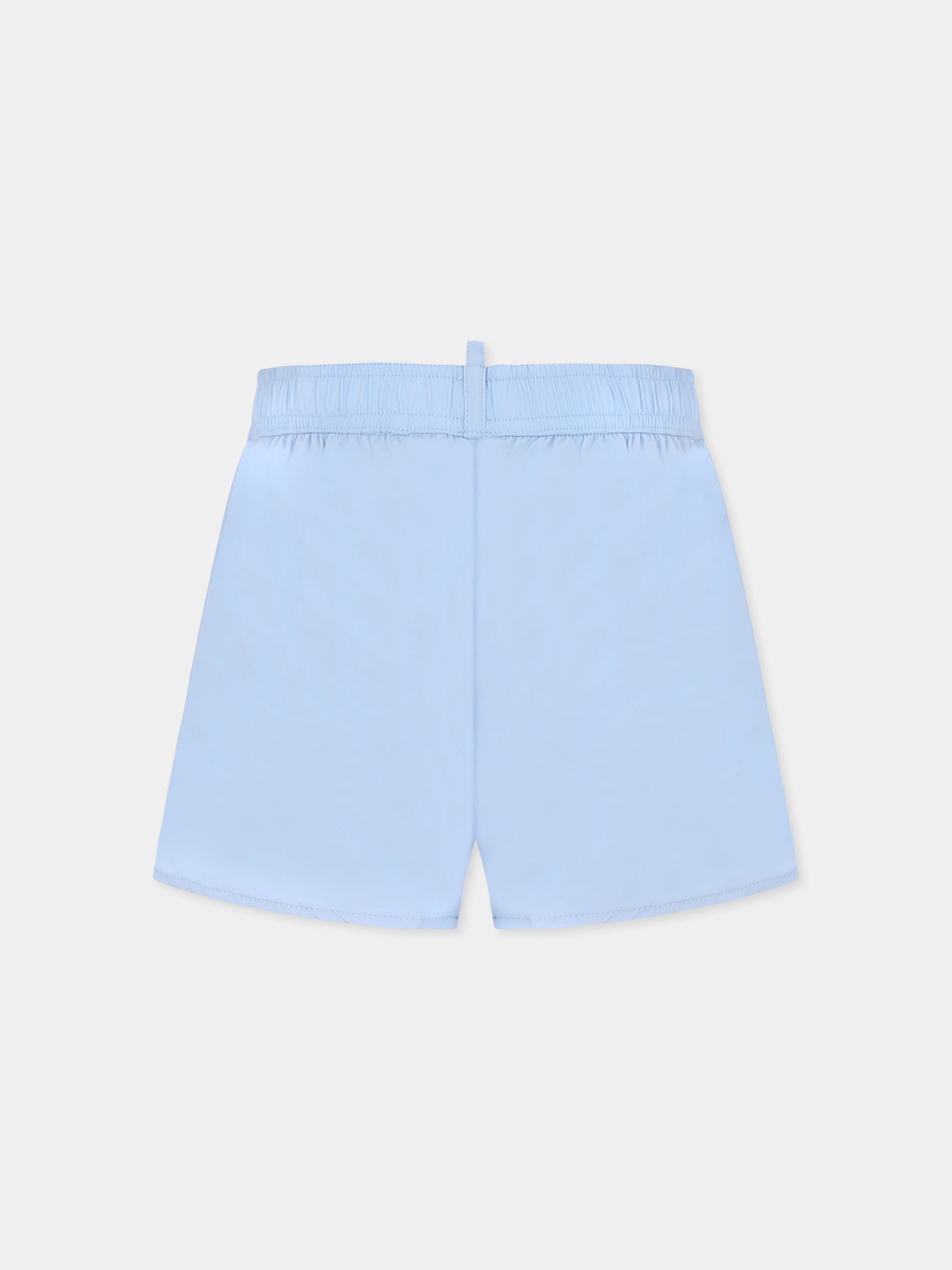 Boxer mare celeste per bambino con logo,Dsquared2,DQ2892 D0ACQ D2M126M DQ827