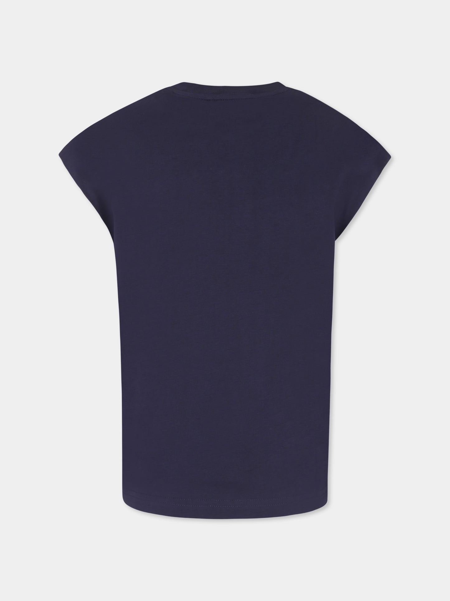 T-shirt blu per bambino con logo,Dsquared2,DQ2900 D0A47 D2MT23U DQ880