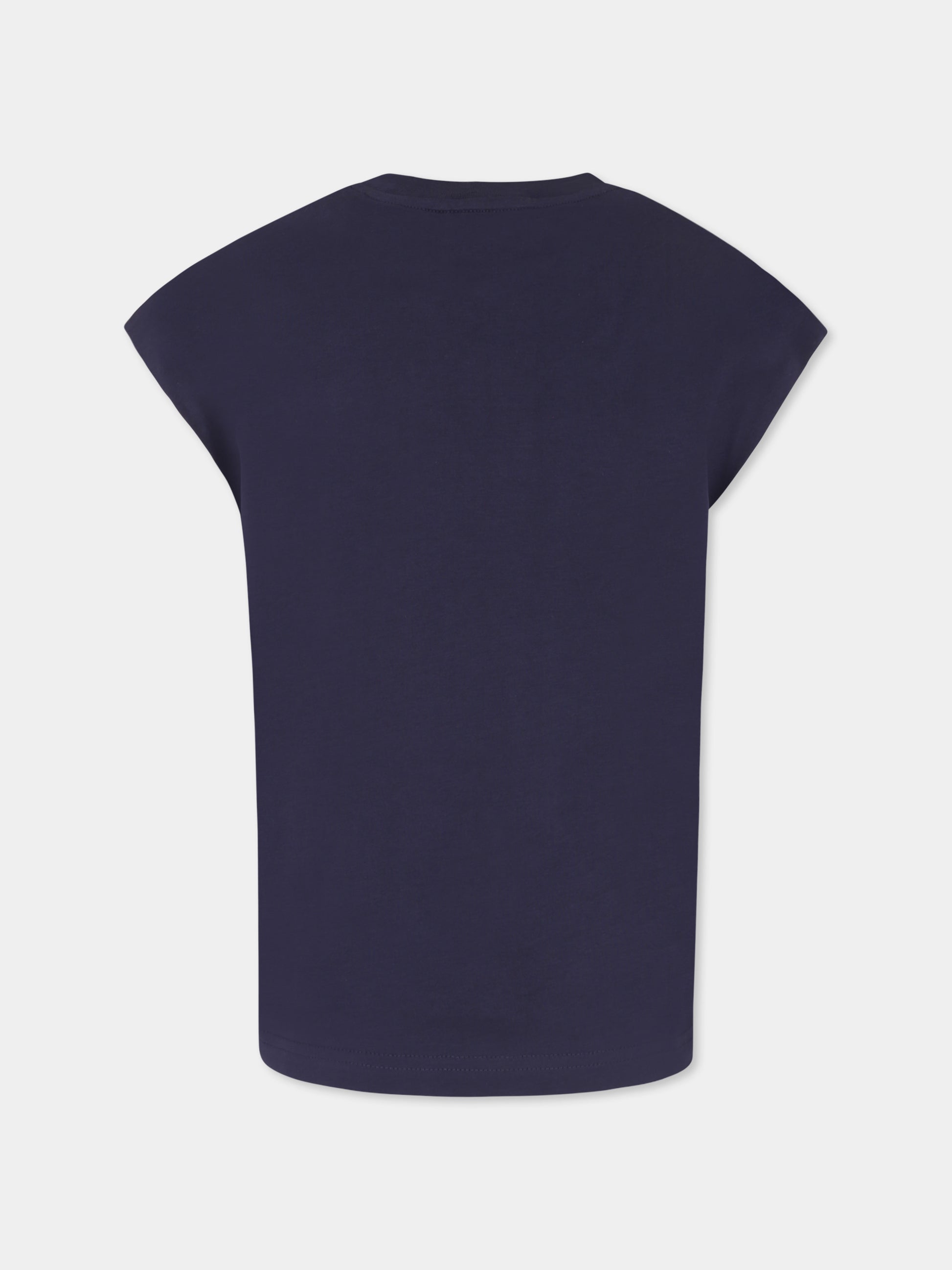 T-shirt blu per bambino con logo,Dsquared2,DQ2900 D0A47 D2MT23U DQ880