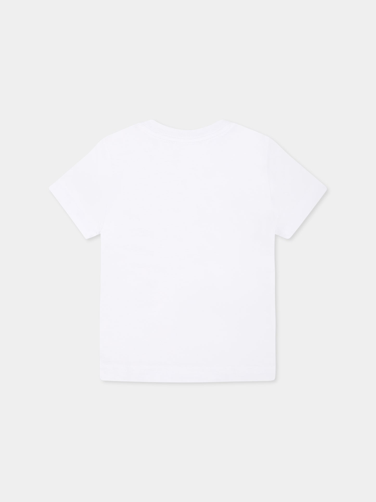 T-shirt bianca per neonato con logo nero,Dsquared2,DQ2968 D004G D2T1167B DQ100