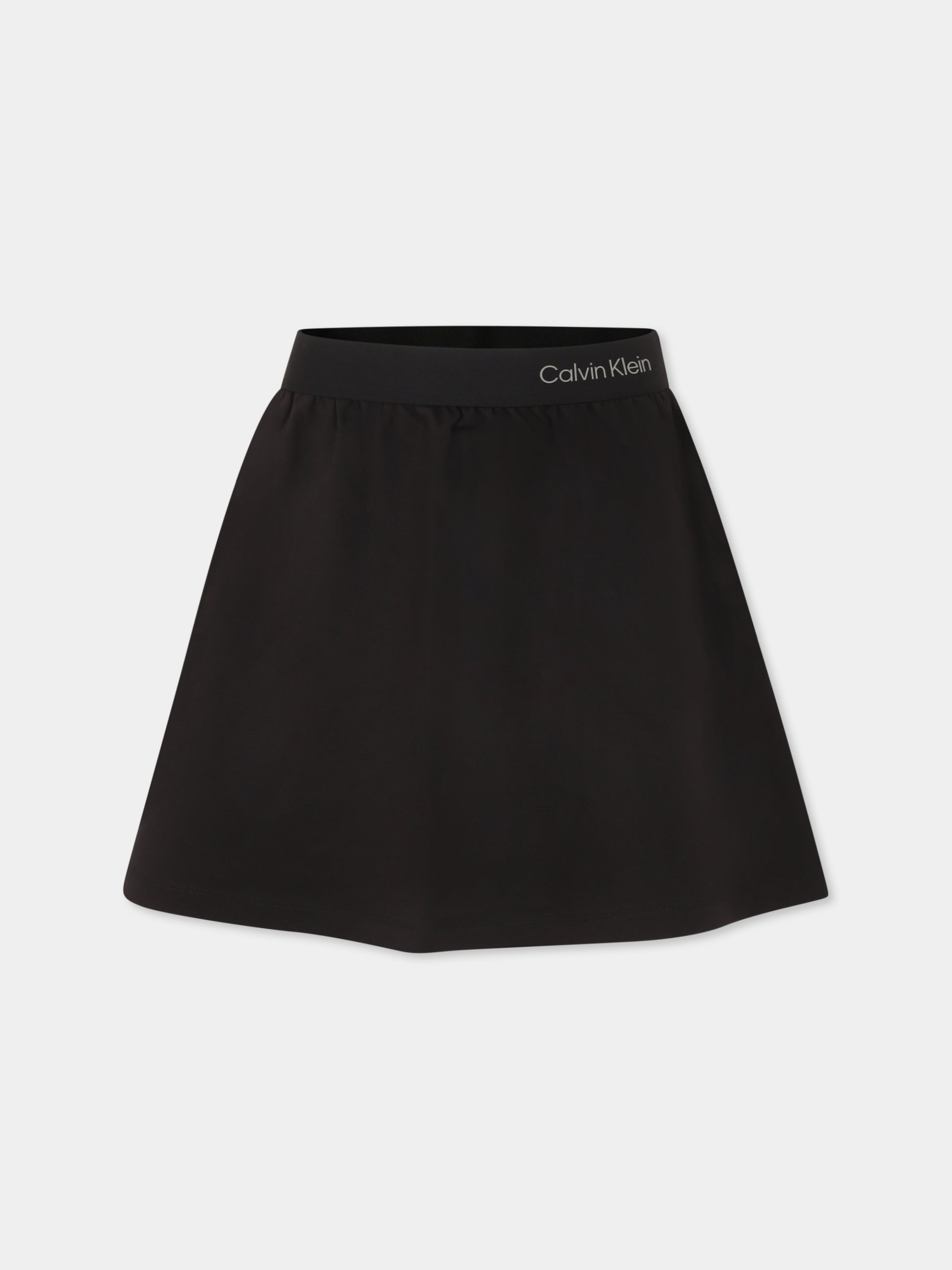 Gonna nera per bambina con logo,Calvin Klein Kids,25S CKIG0IG02895J IG0IG02895 BEH