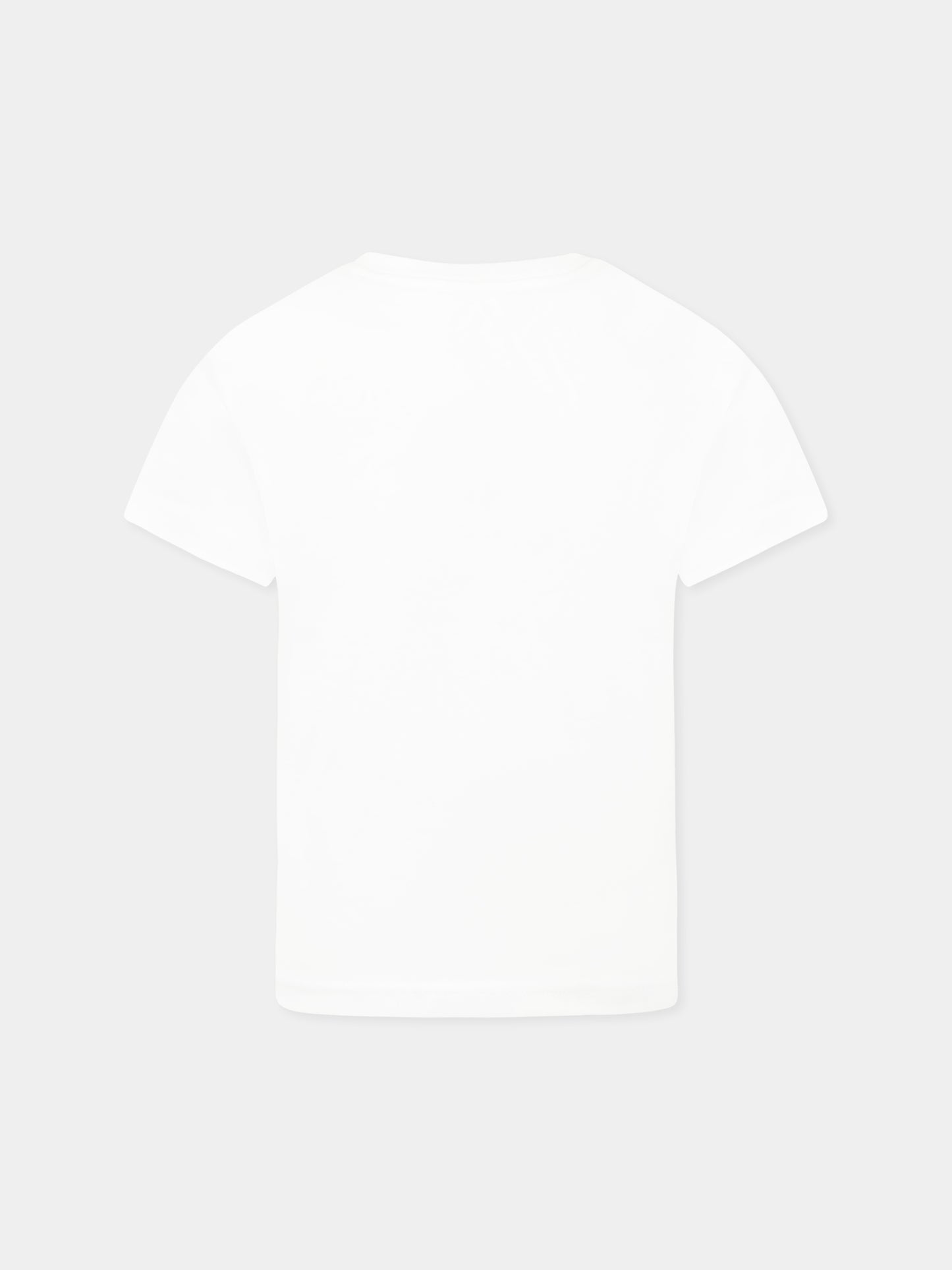 T-shirt bianca per bambino con Polo Bear