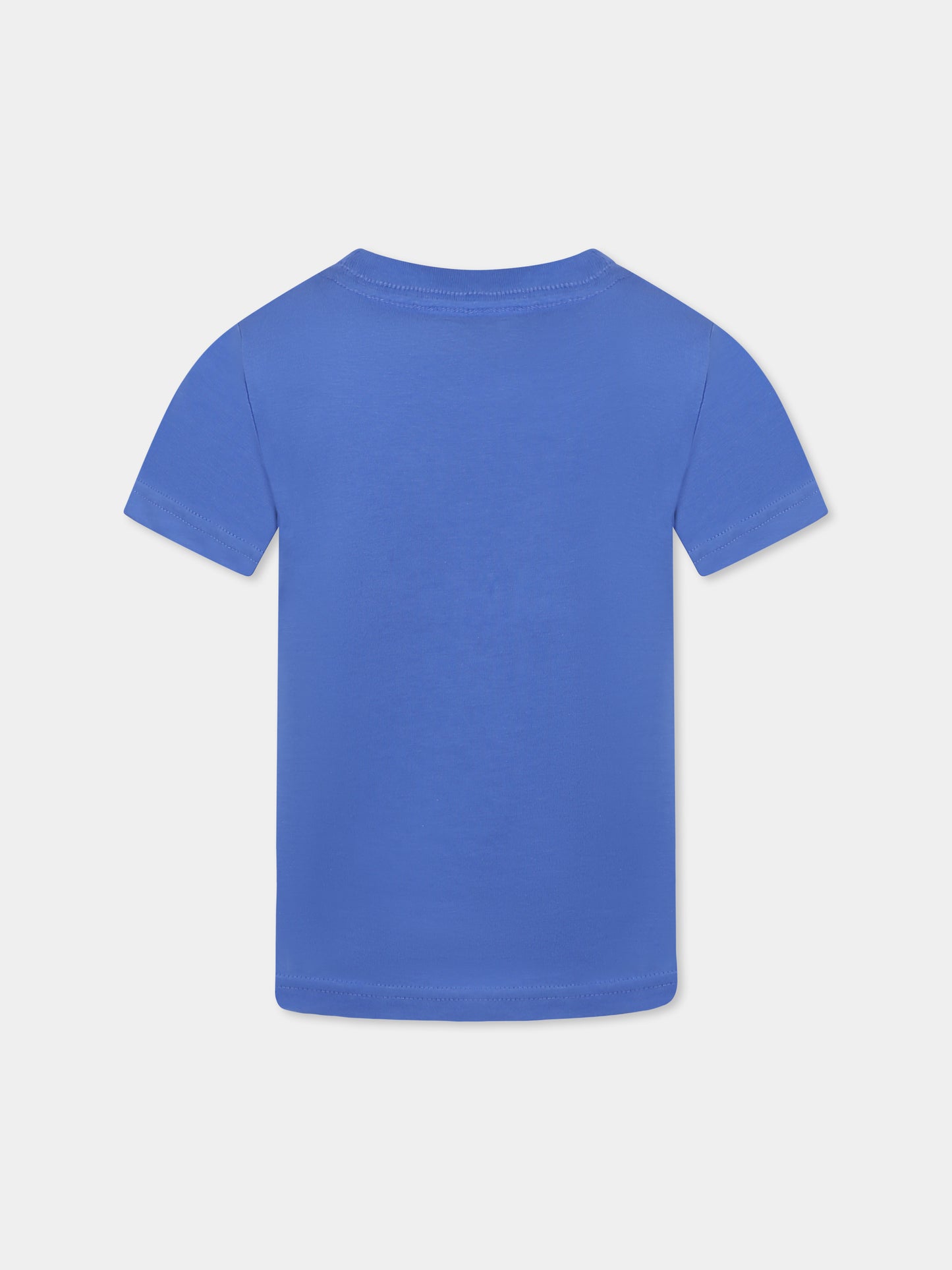 T-shirt blu per bambino con Polo Bear,Ralph Lauren Kids,973136001 BLUE