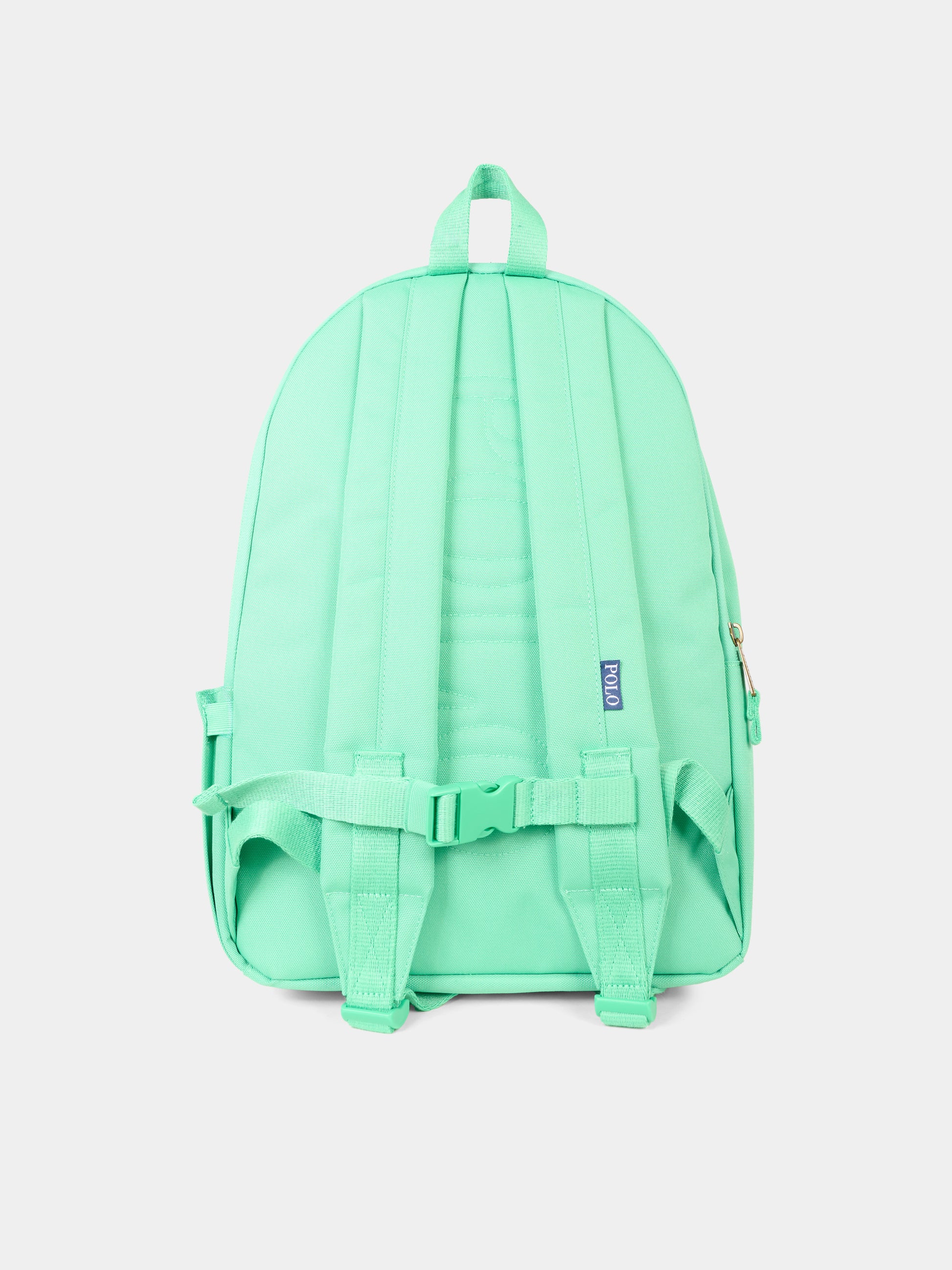 Zaino verde per bambini con cavallino,Ralph Lauren Kids,25S RL9AR151 9AR151 F4L