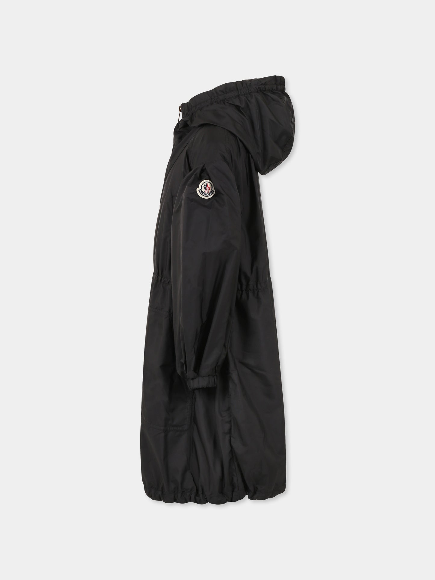 Giacca a vento Bessie nera per bambina con logo,Moncler Kids,K1954 1C00009 53A5E 999