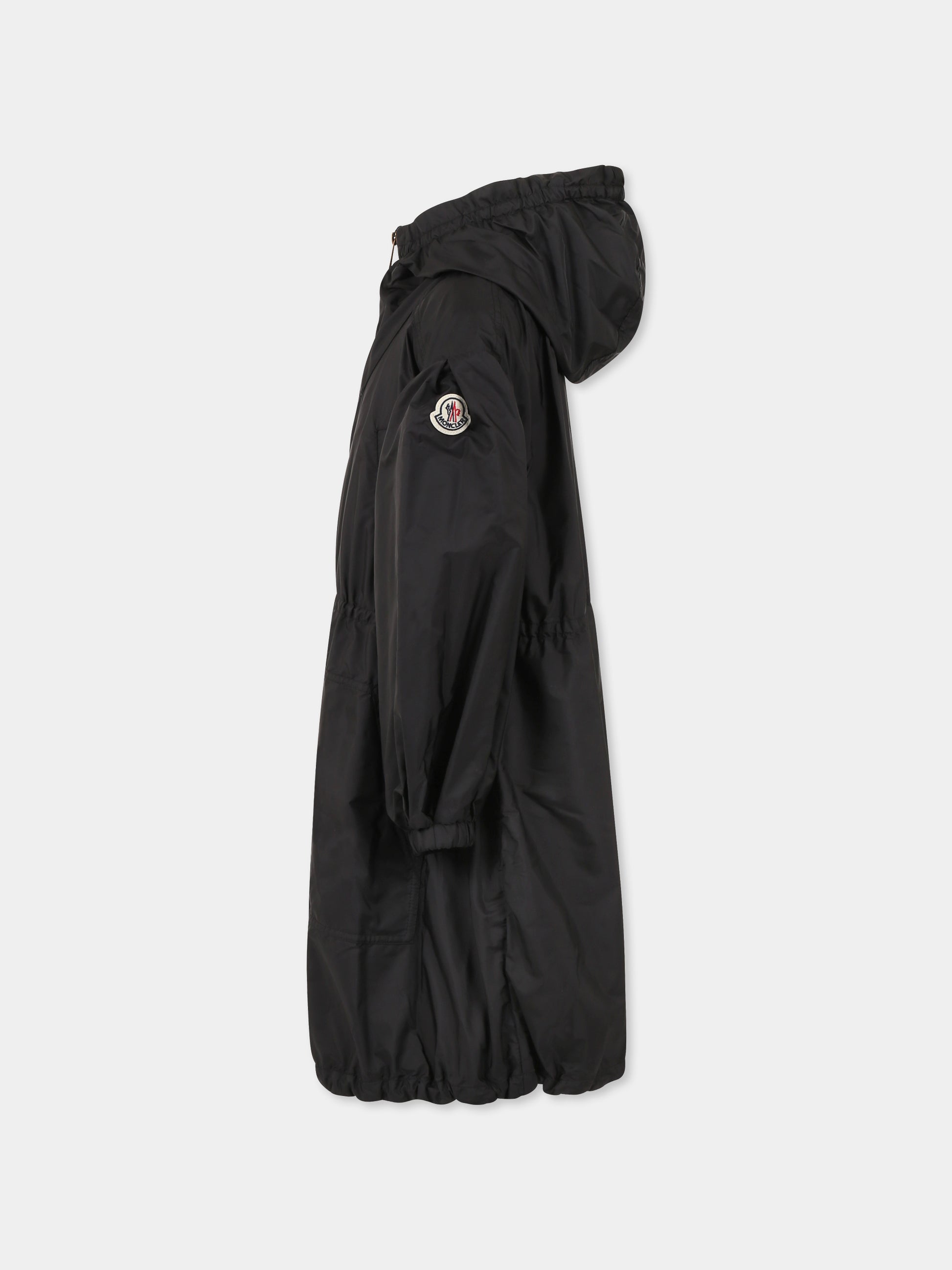 Giacca a vento Bessie nera per bambina con logo,Moncler Kids,K1954 1C00009 53A5E 999