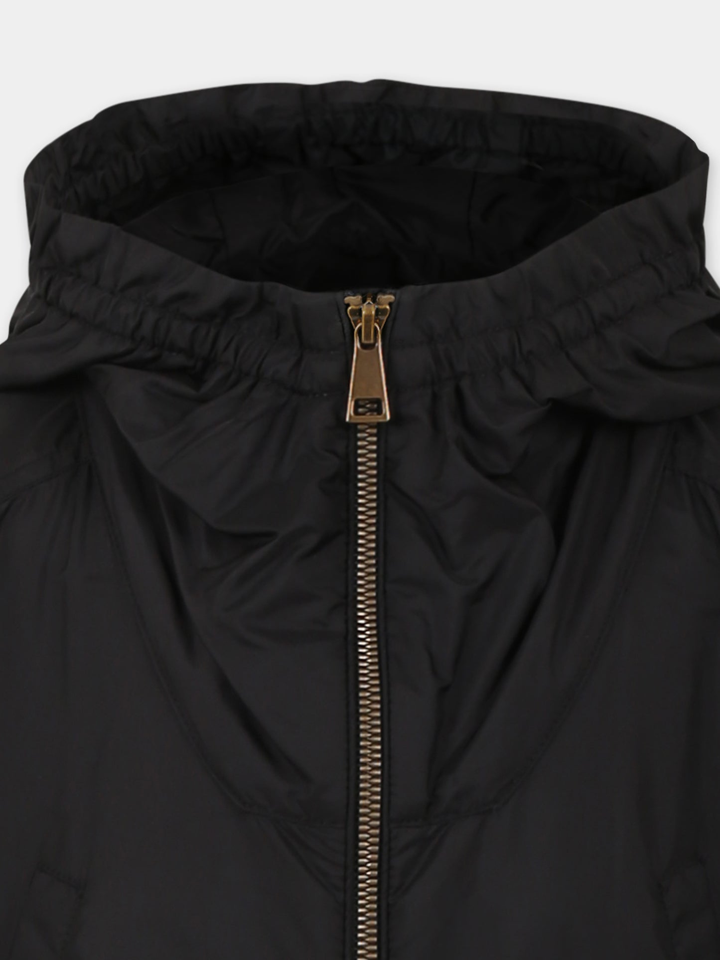 Giacca a vento Bessie nera per bambina con logo,Moncler Kids,K1954 1C00009 53A5E 999